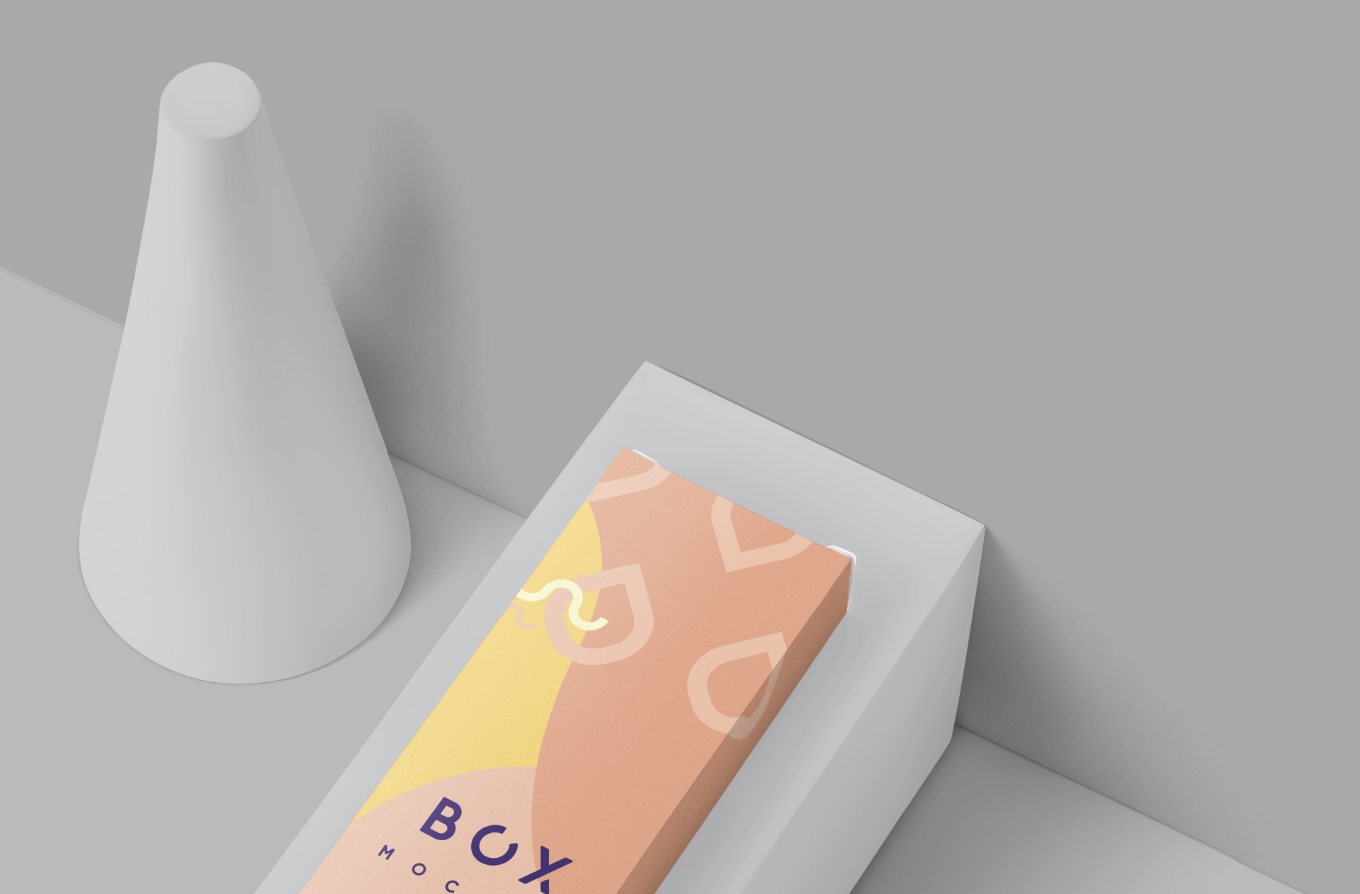 cardboard box mock-up
