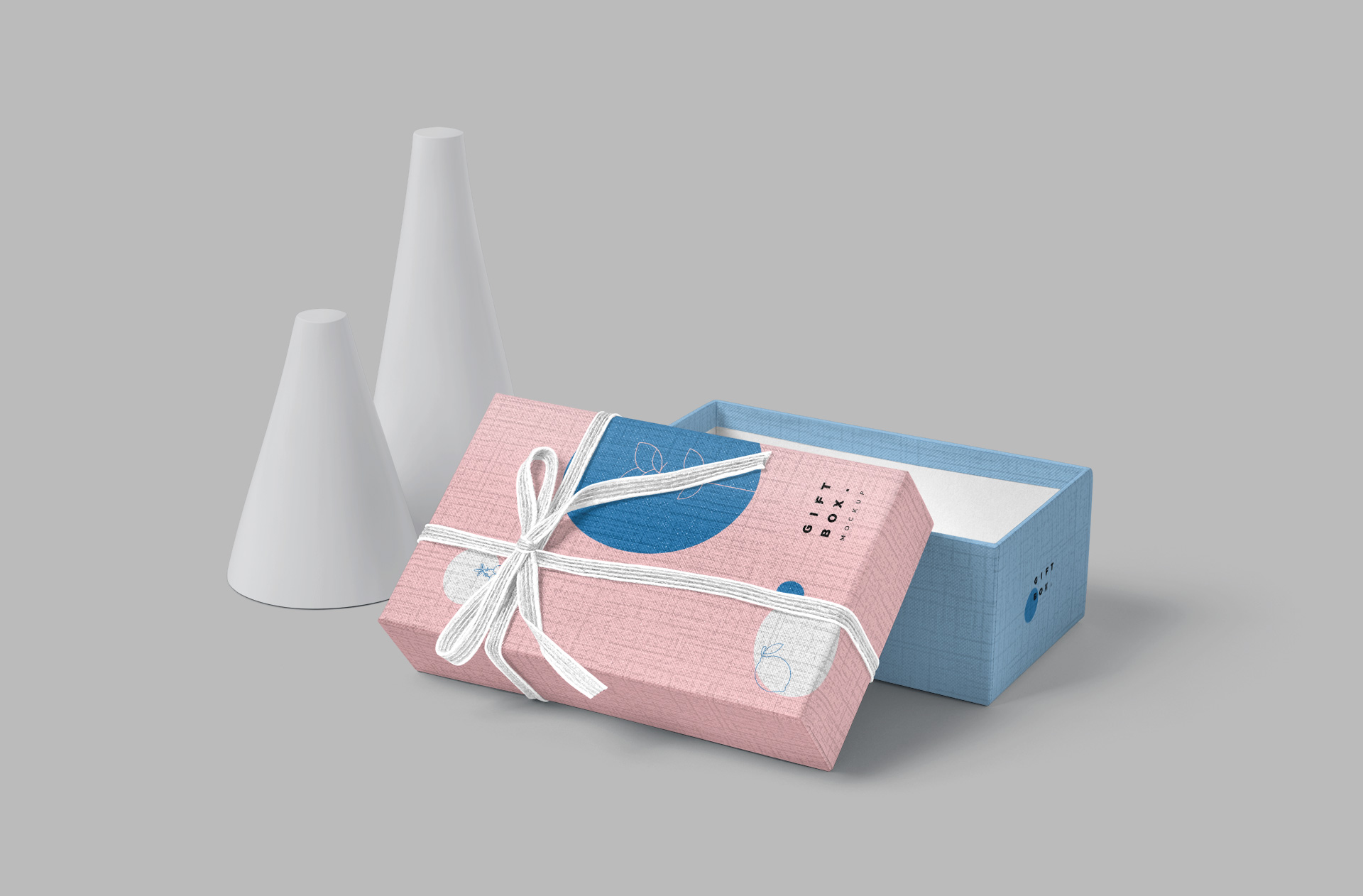 Top View Elegant Gift Box Mockup for Branding