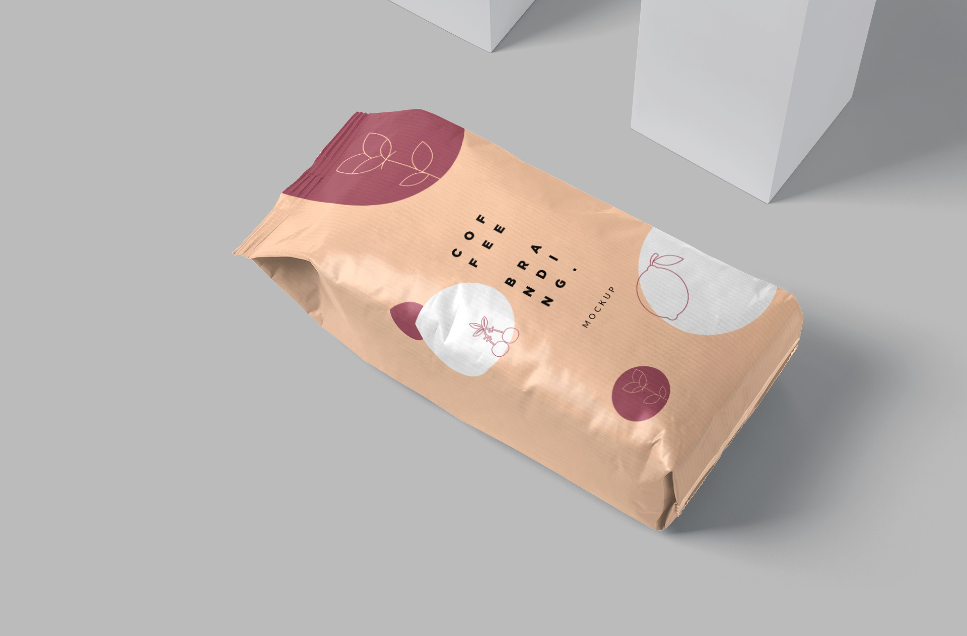 Modern Coffee Pouch Mockup for Product Presentation