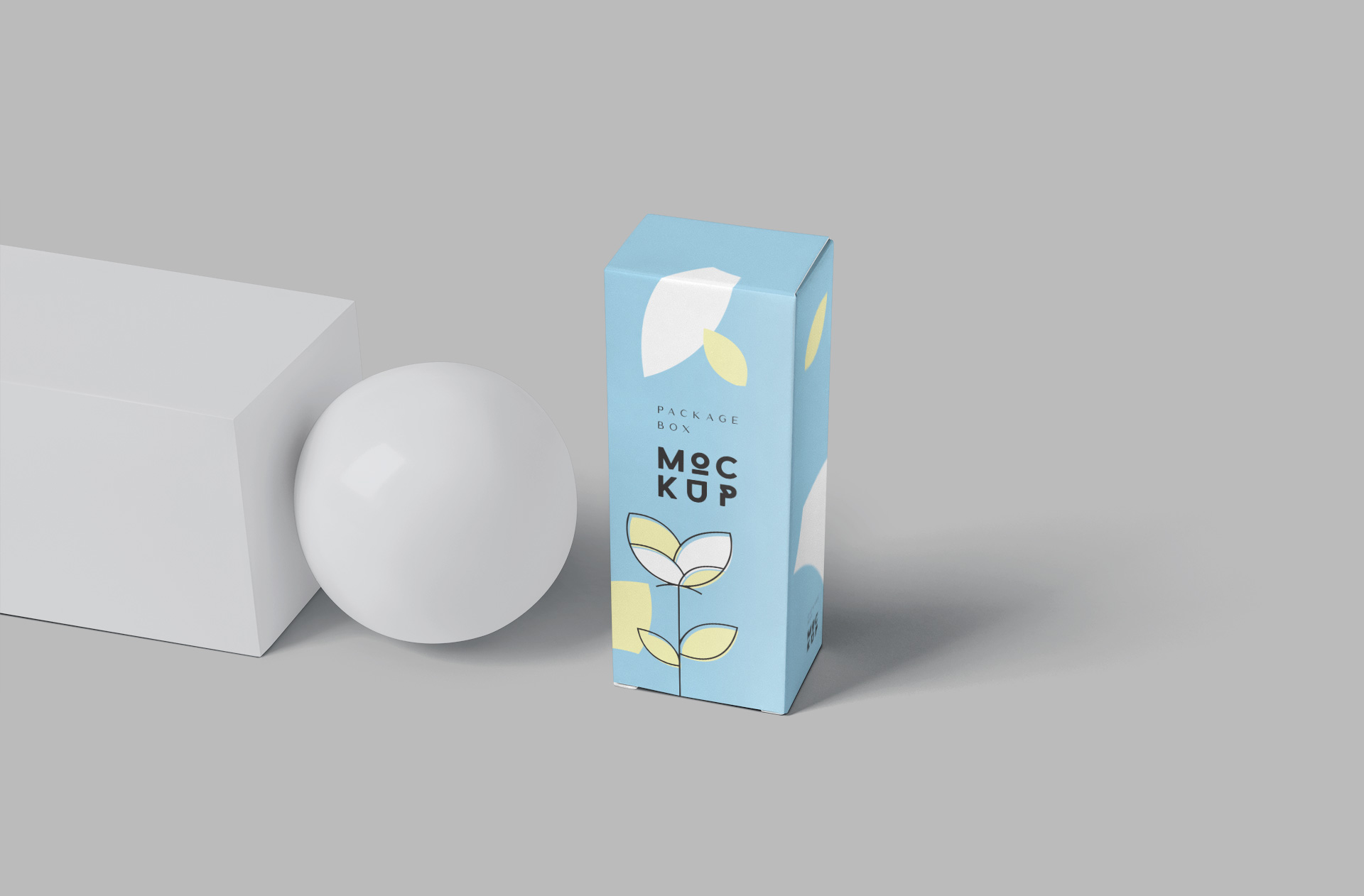 Vertical Box Mockup – Realistic Product Packaging