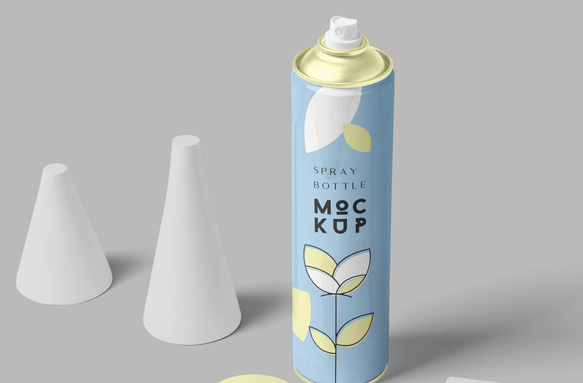 aerosol packaging psd