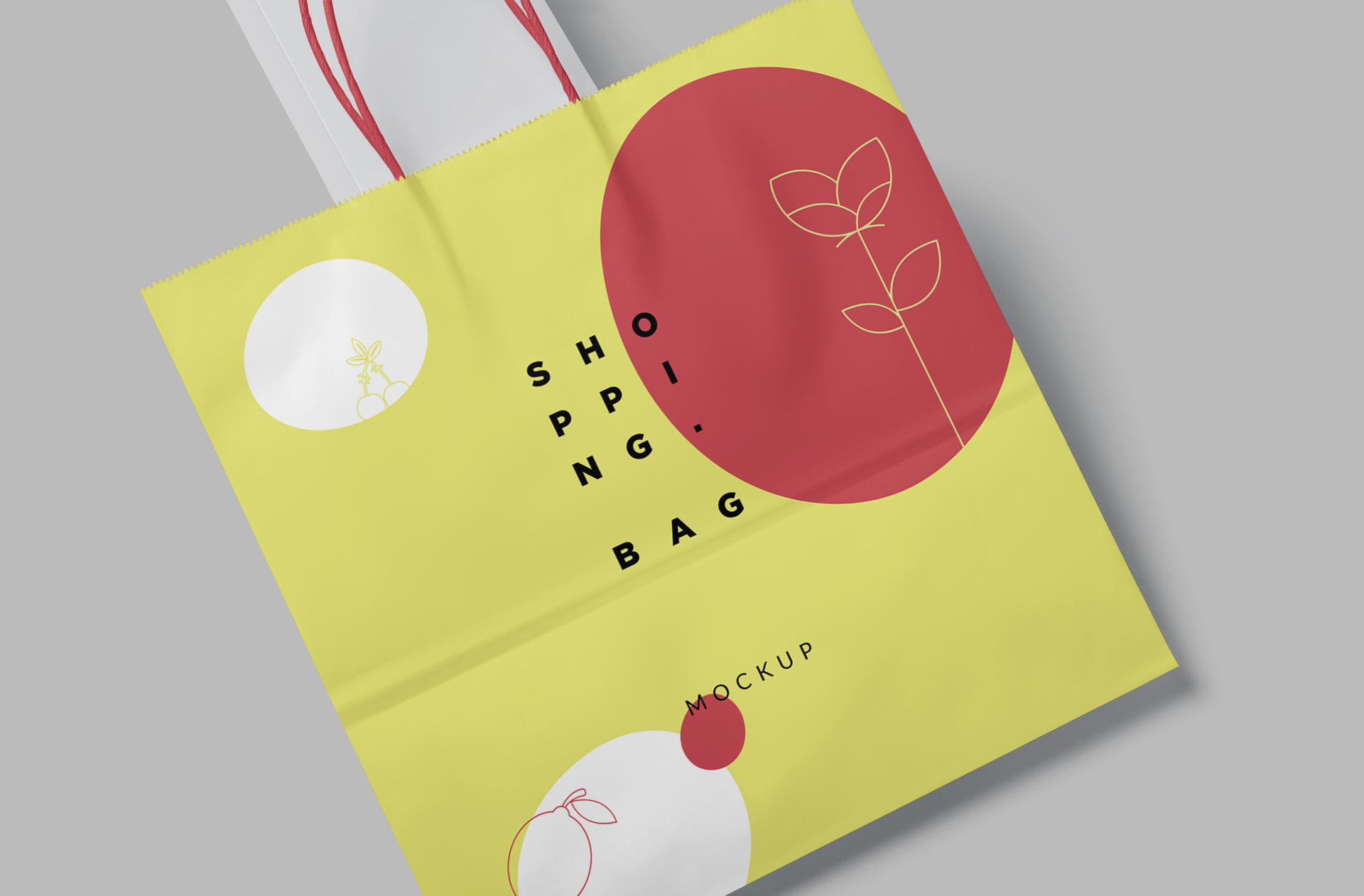 Paper Tote Bag Mockup – Close-Up