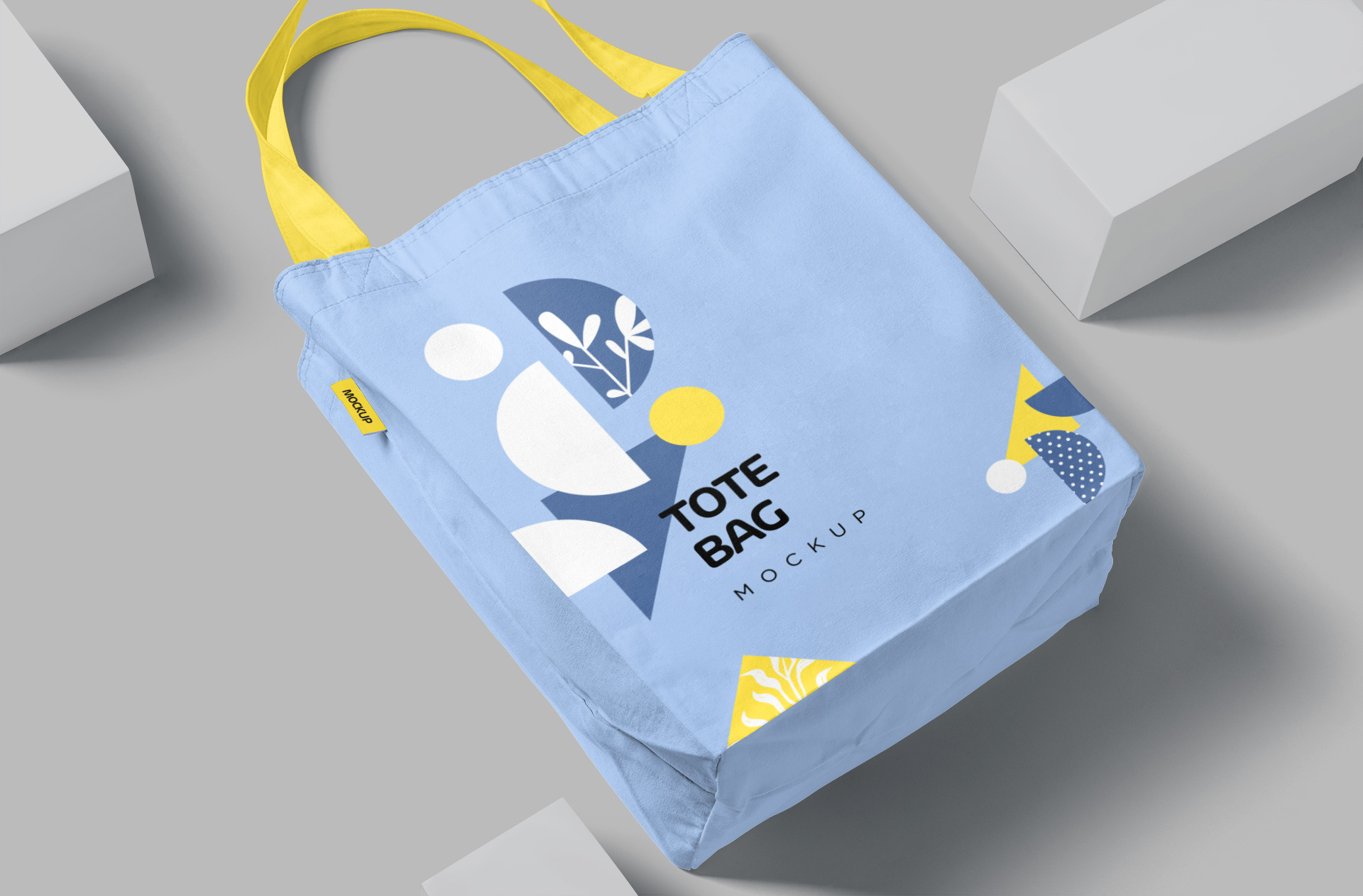 Realistic Tote Bag Mockup with Customizable Design