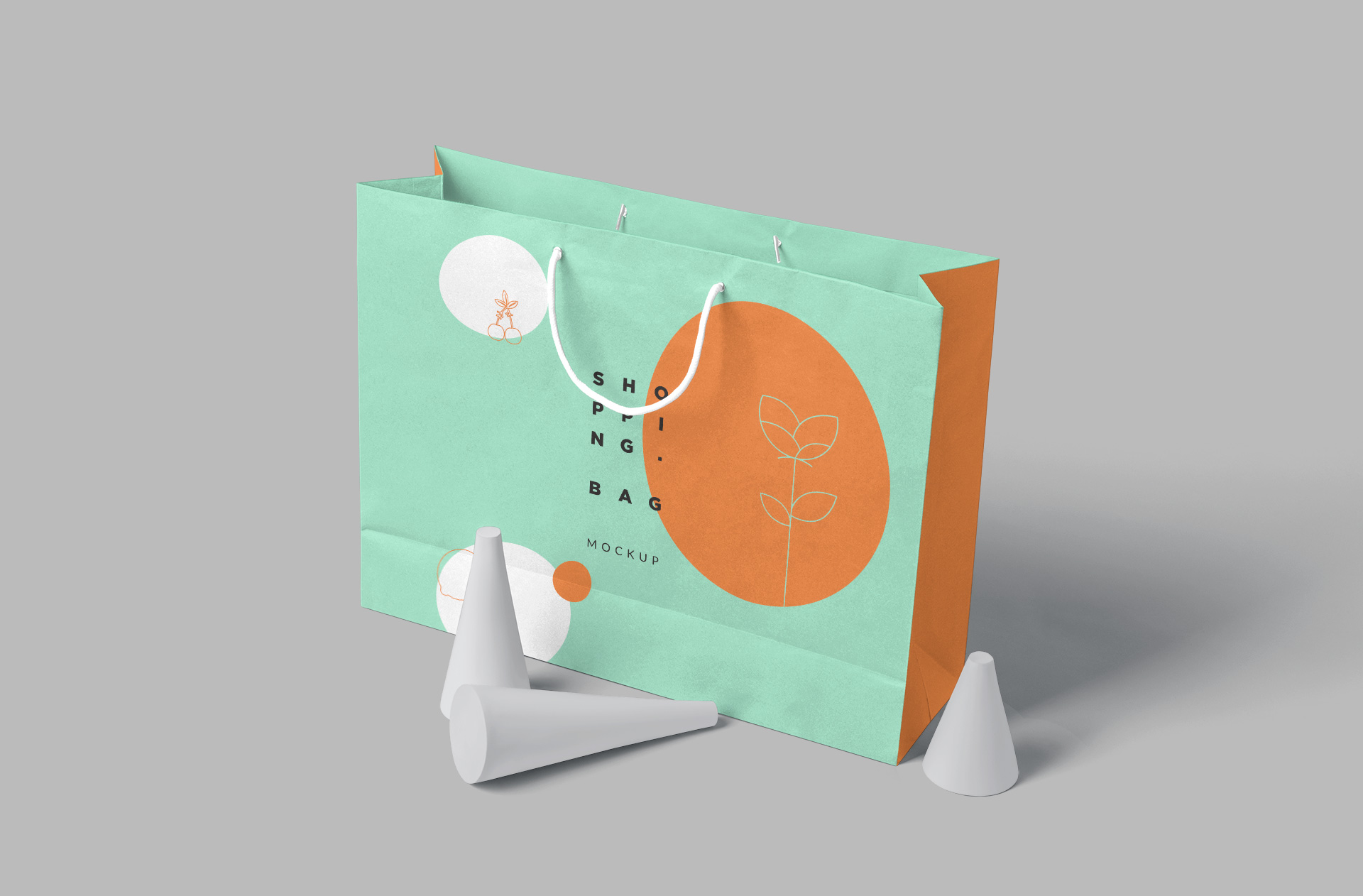 Minimalist Paper Shopping Bag Mockup for Branding