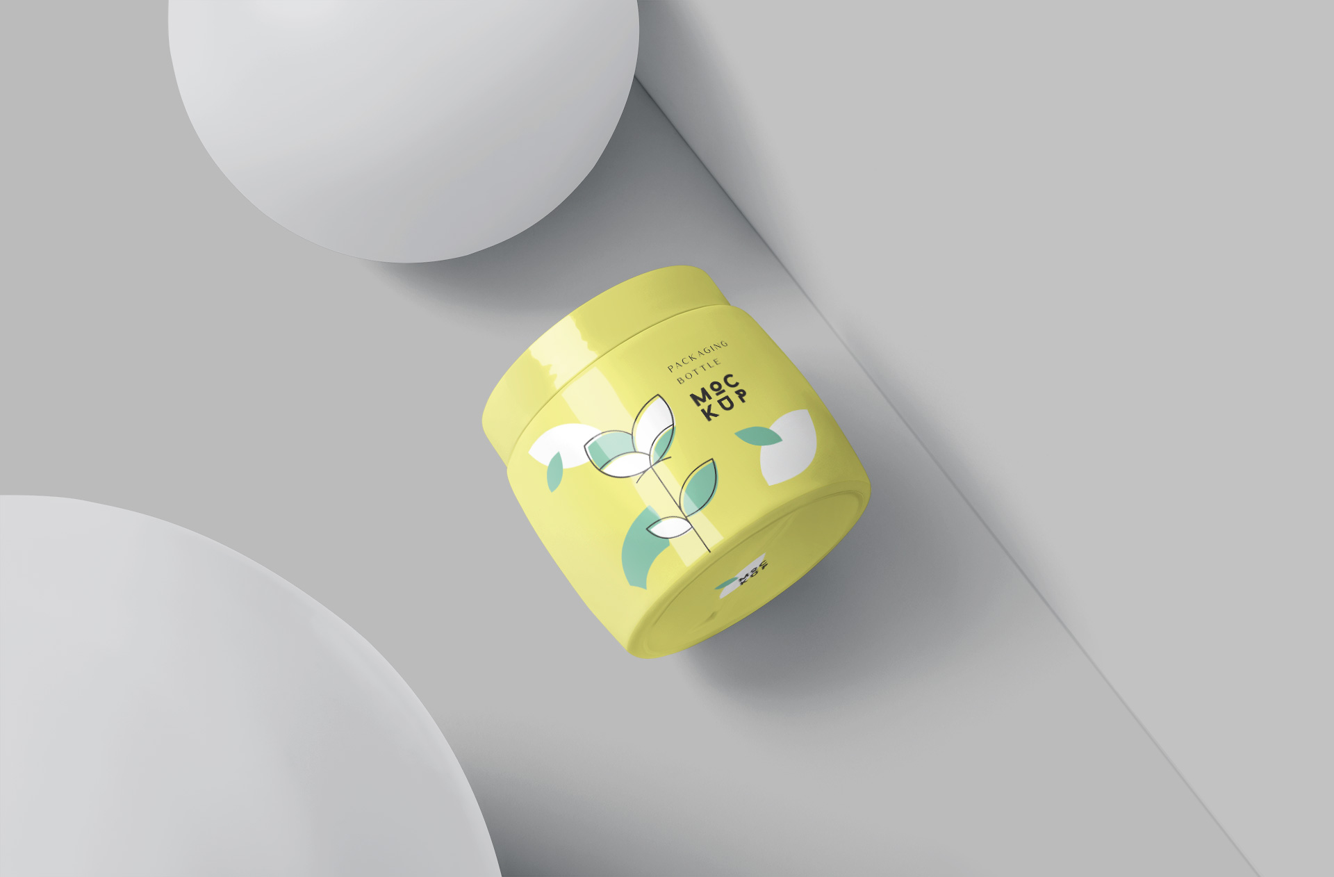 Minimalist Skincare Jar Mockup for Luxury Packaging