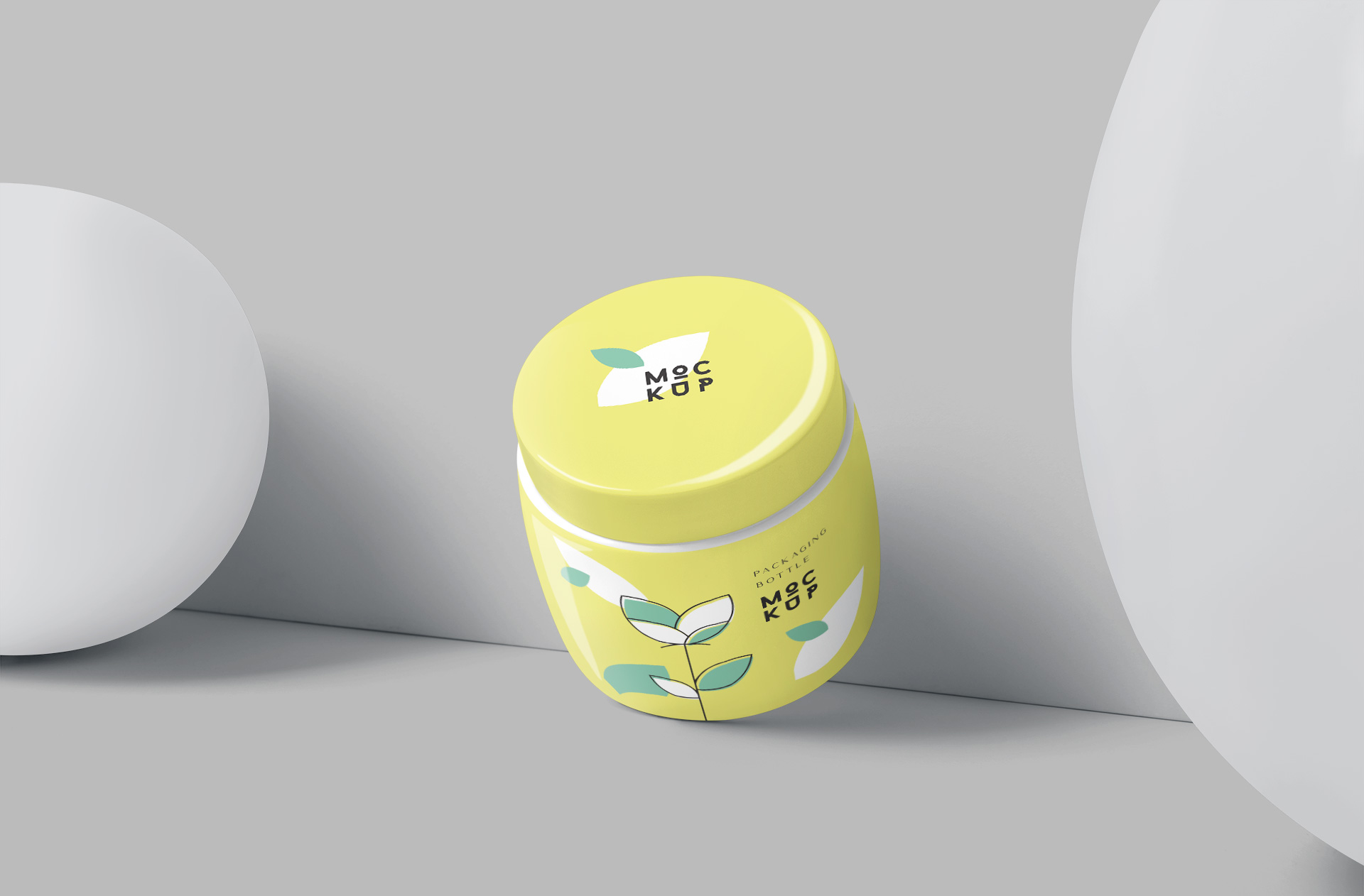 Premium Beauty Cream Jar Mockup with Elegant Design