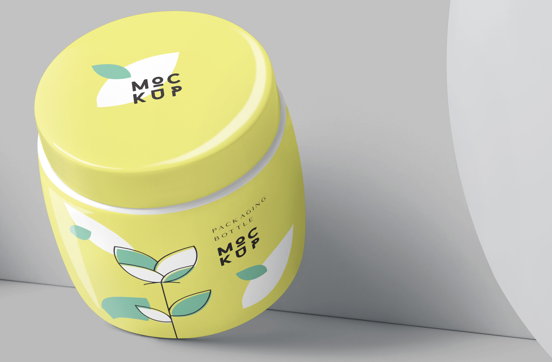 cosmetic jar template