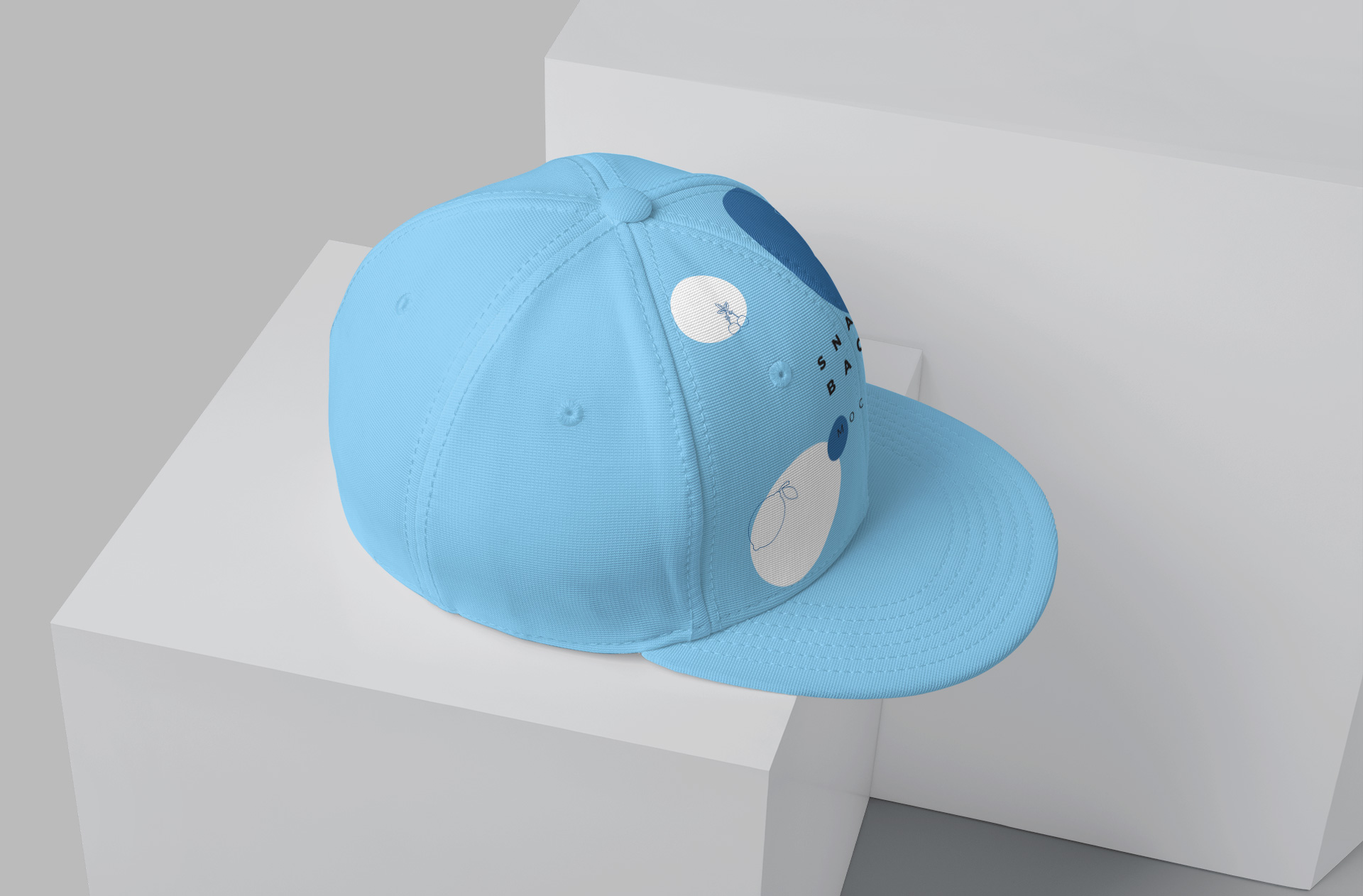 Minimalist Snapback Cap Mockup for Fashion Branding