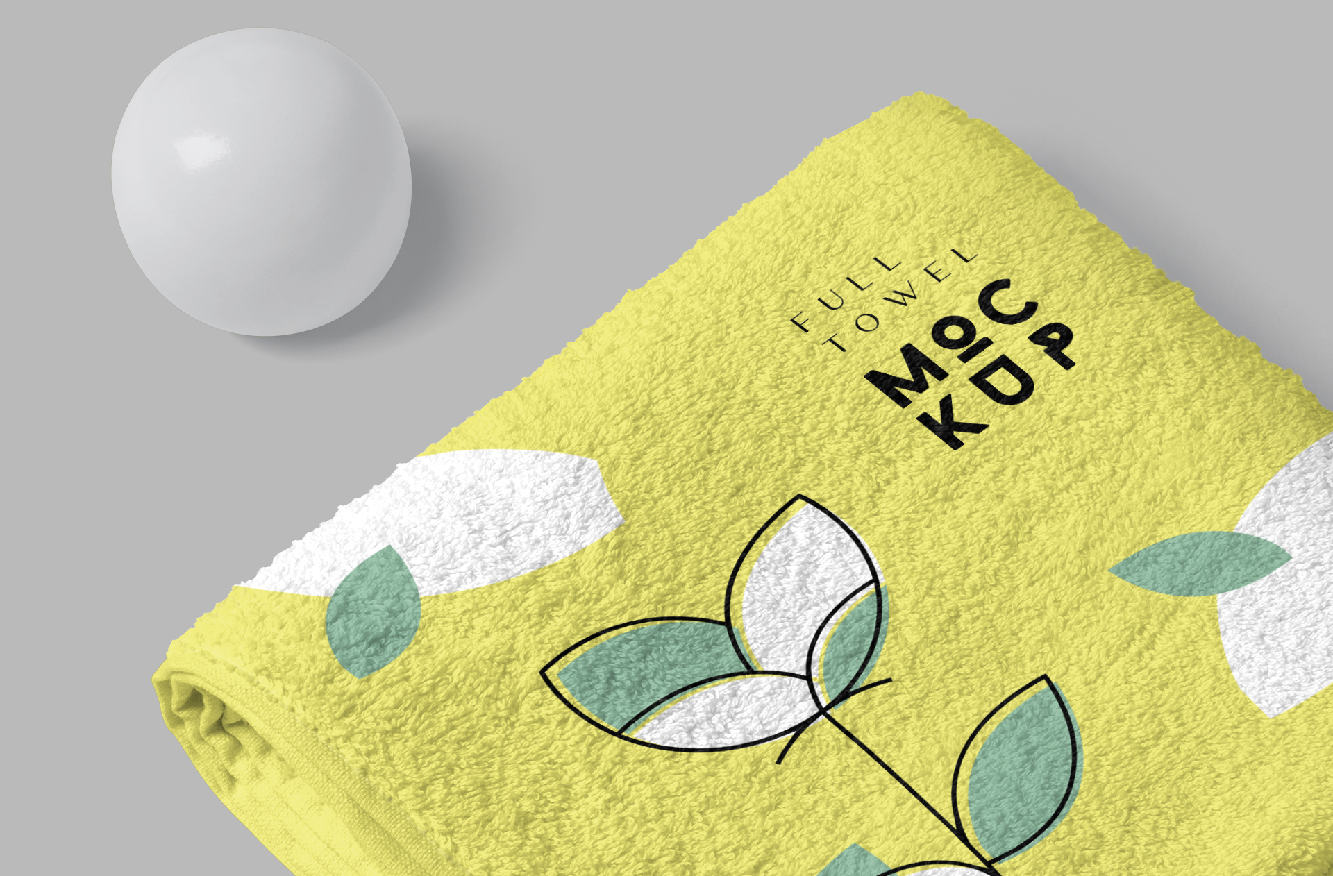 bath towel mockup
