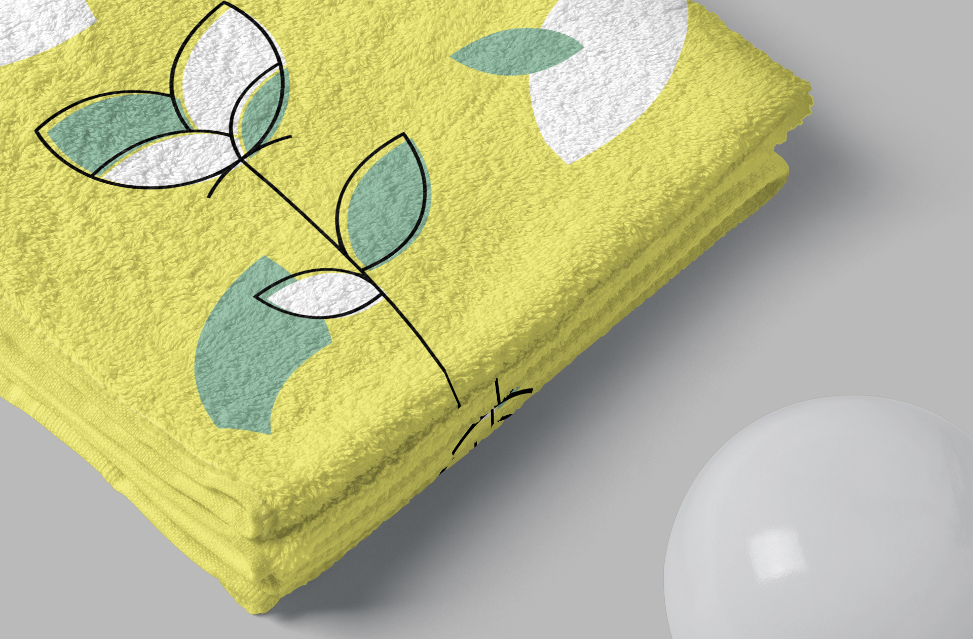 bath towel mockup