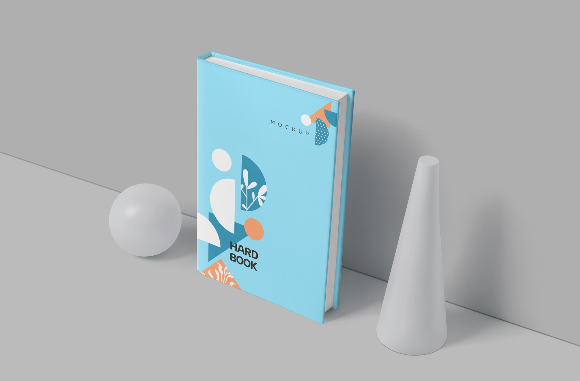 Hardcover Book Cover Mockup – Minimalist & Elegant