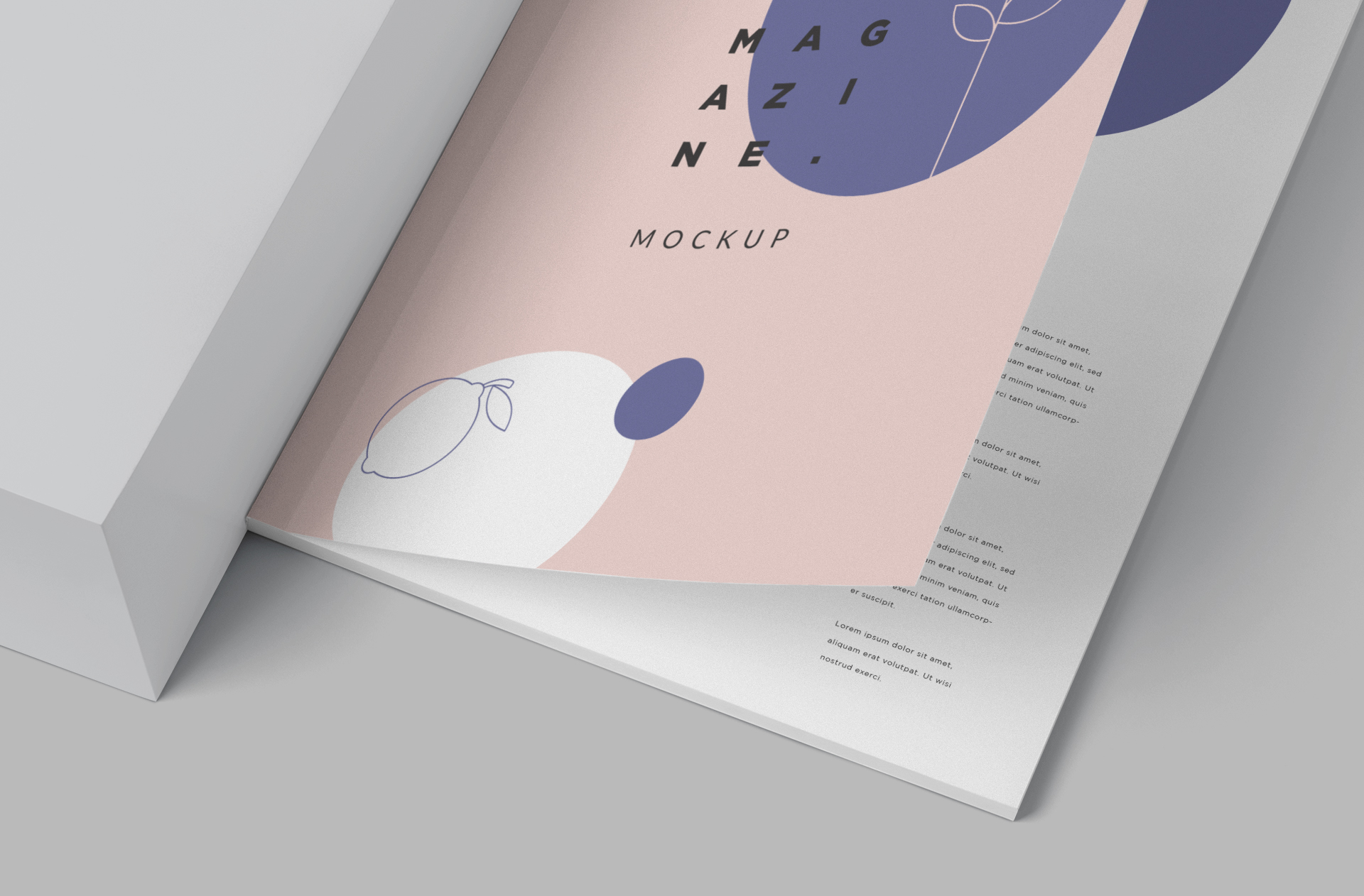 advertising magazine mockup