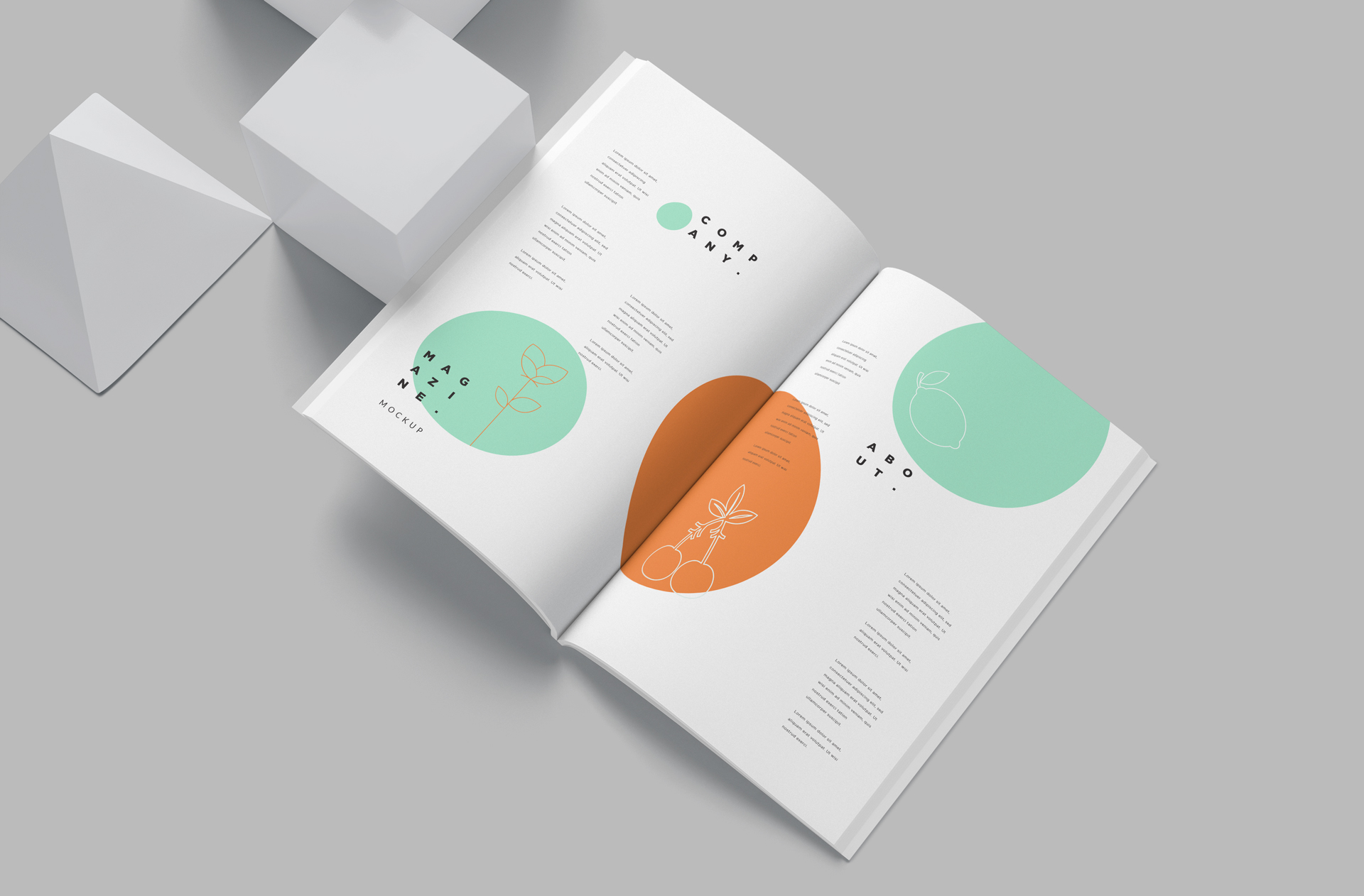 Open Magazine Mockup – Realistic Editorial Layout