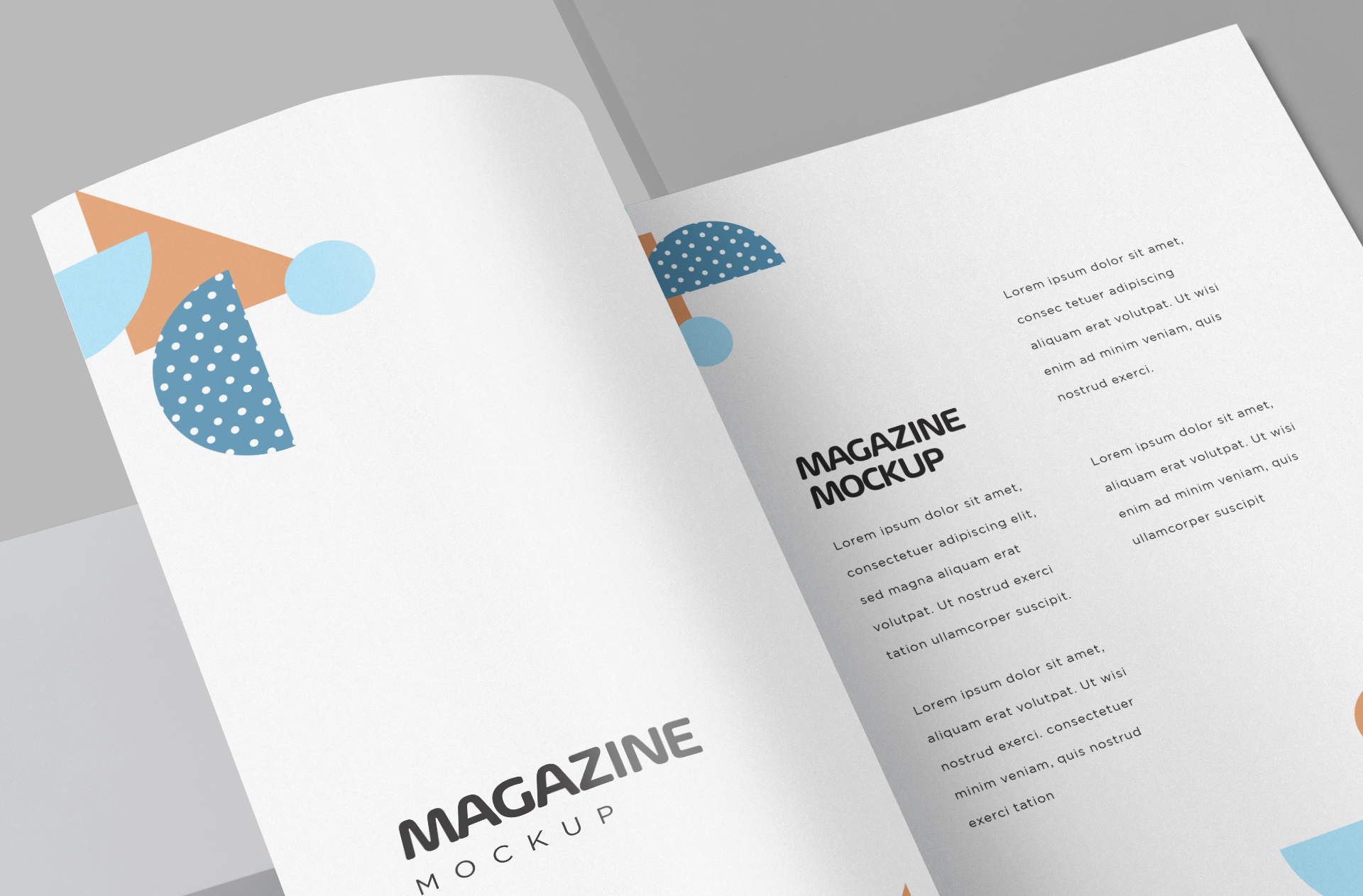creative magazine layout