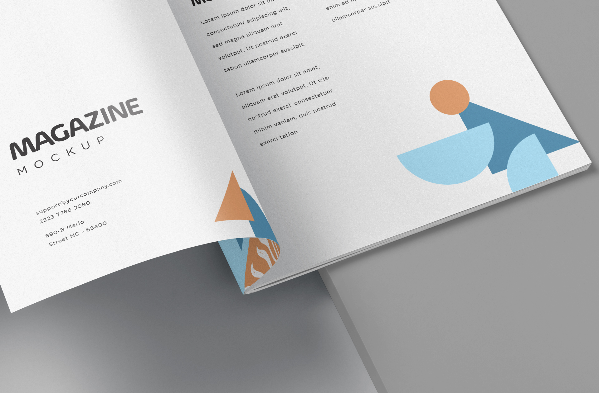 creative magazine layout