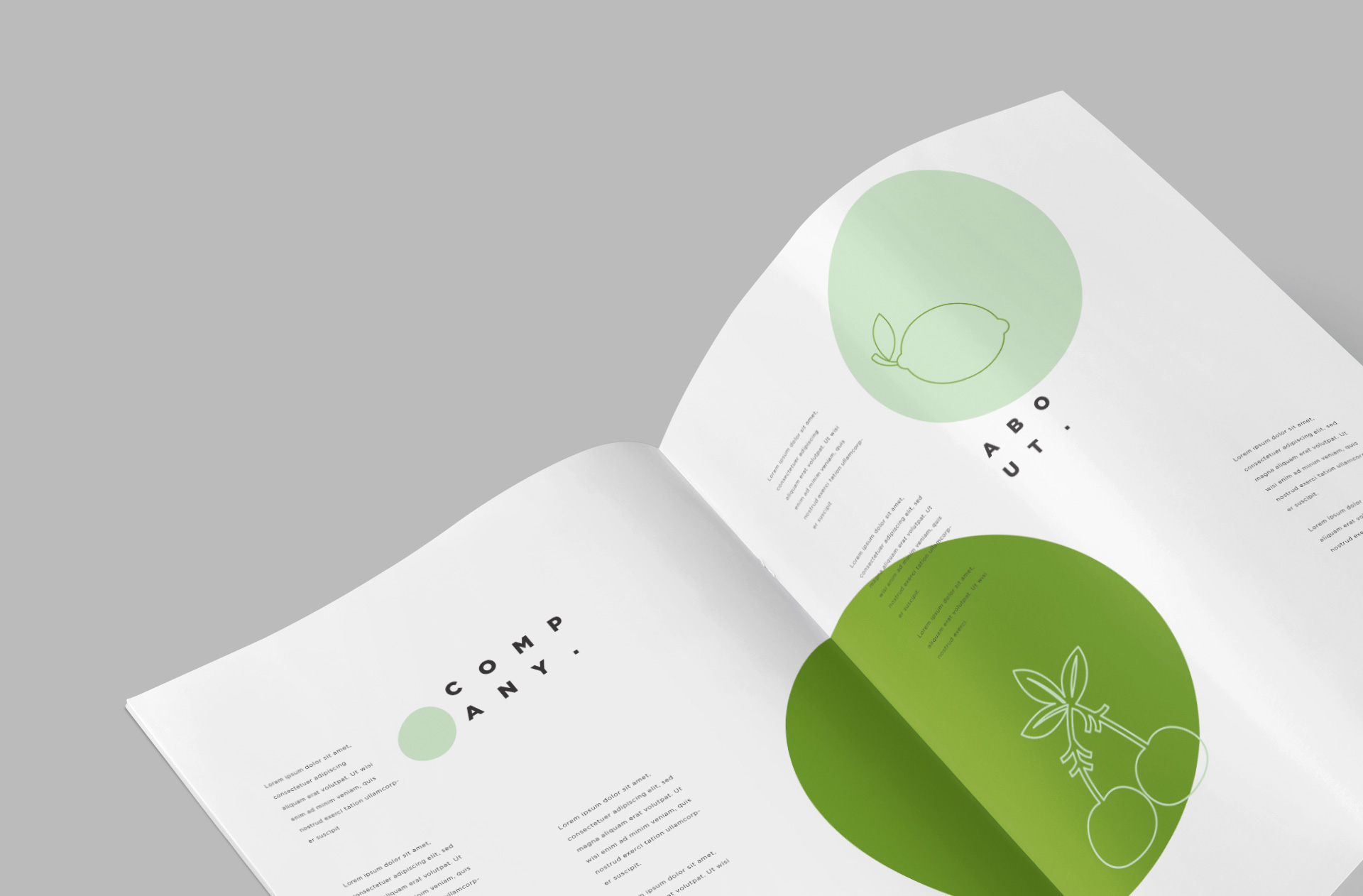 advertising magazine layout
