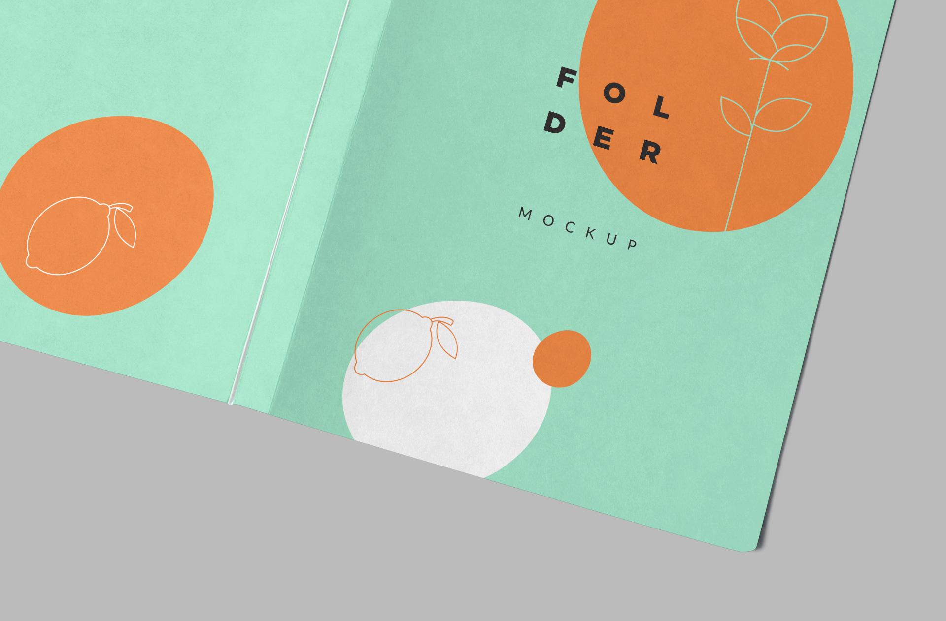branding folder mockup