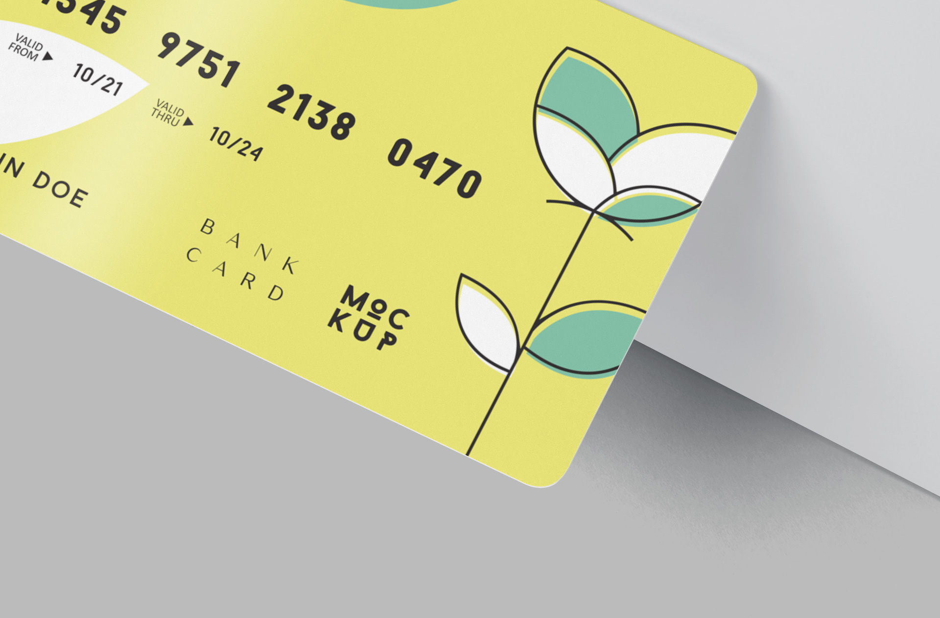 bank card mock-up