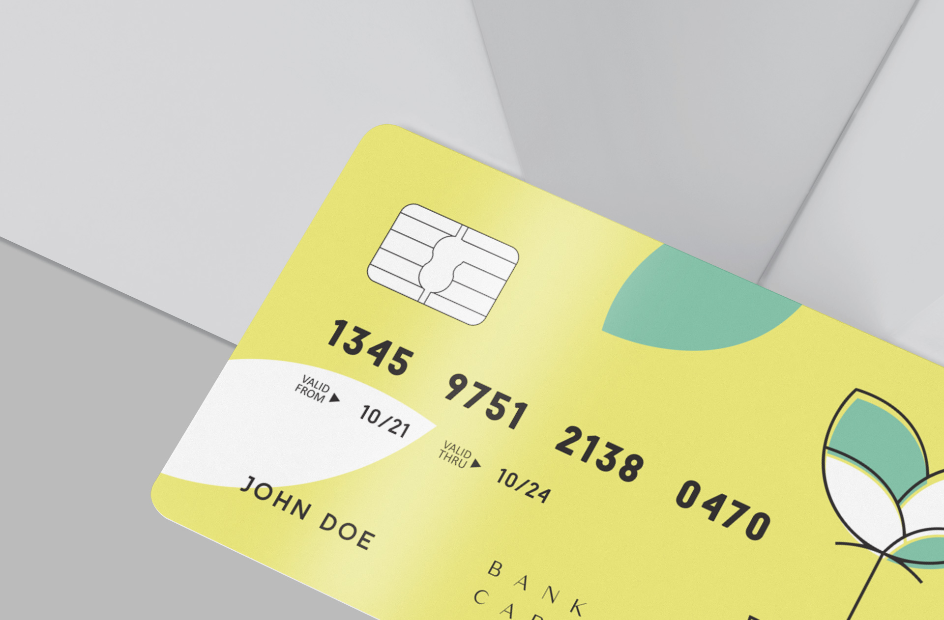 bank card mock-up
