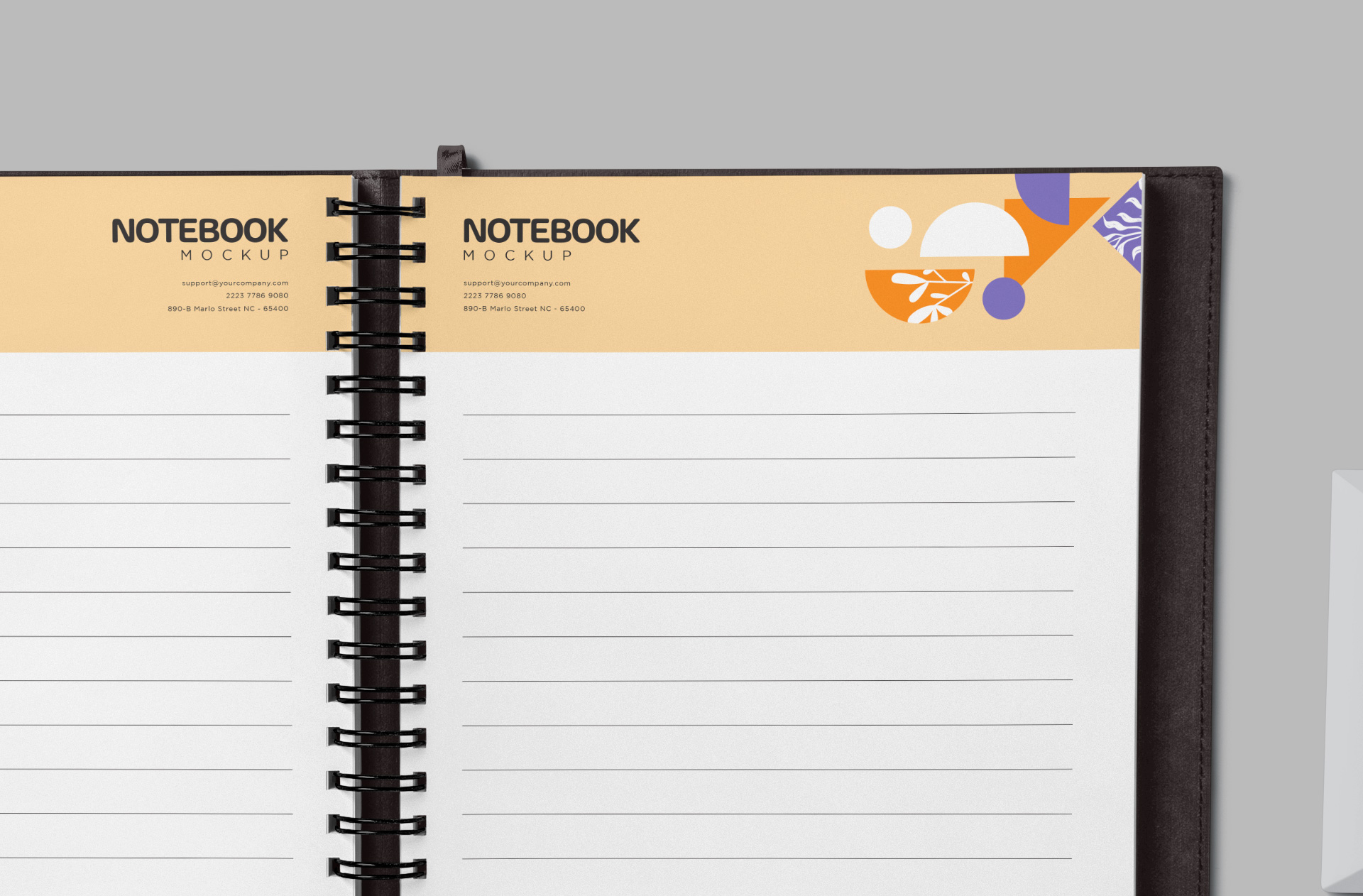 corporate branding notebook