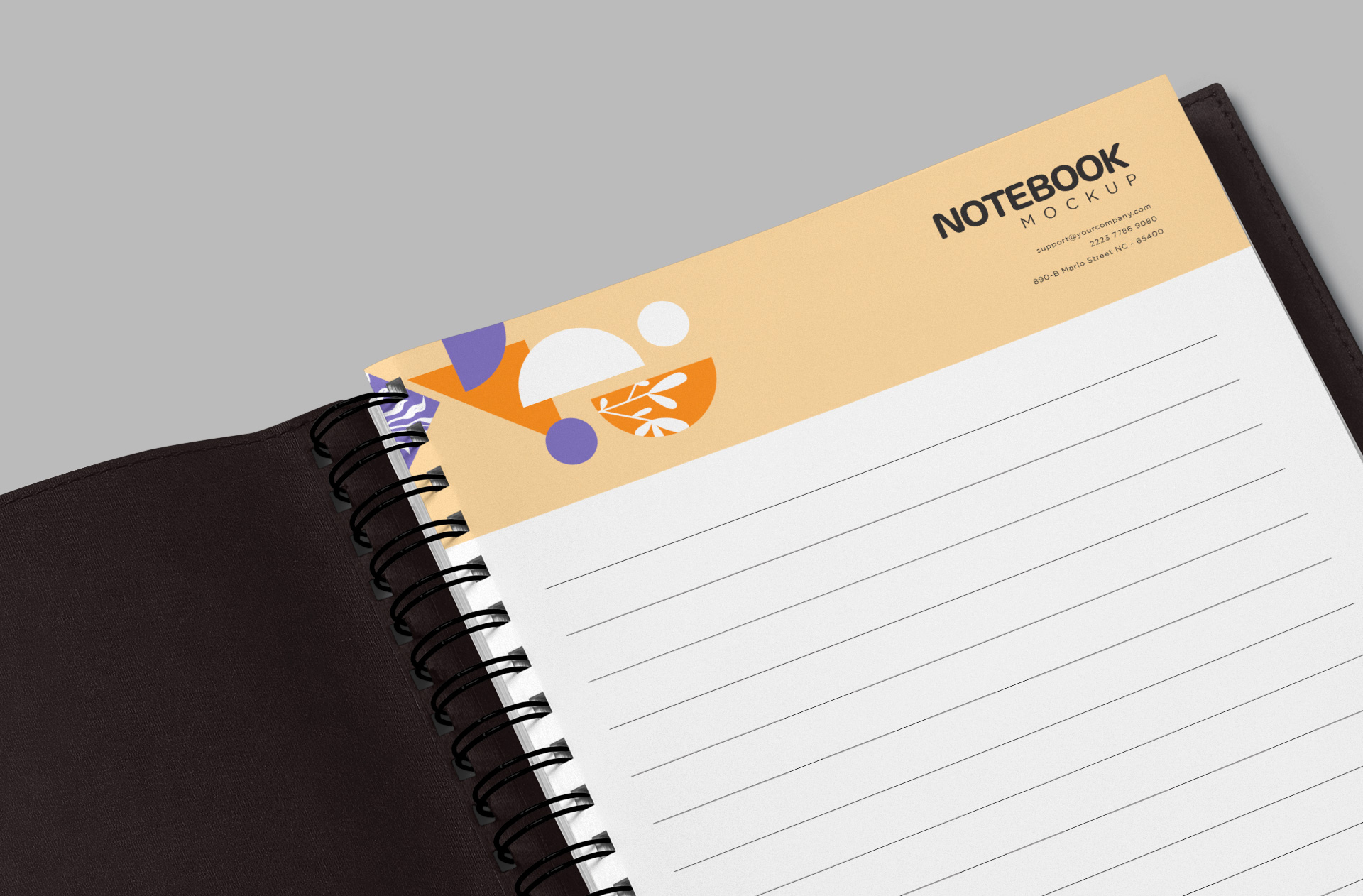 high-resolution notebook template