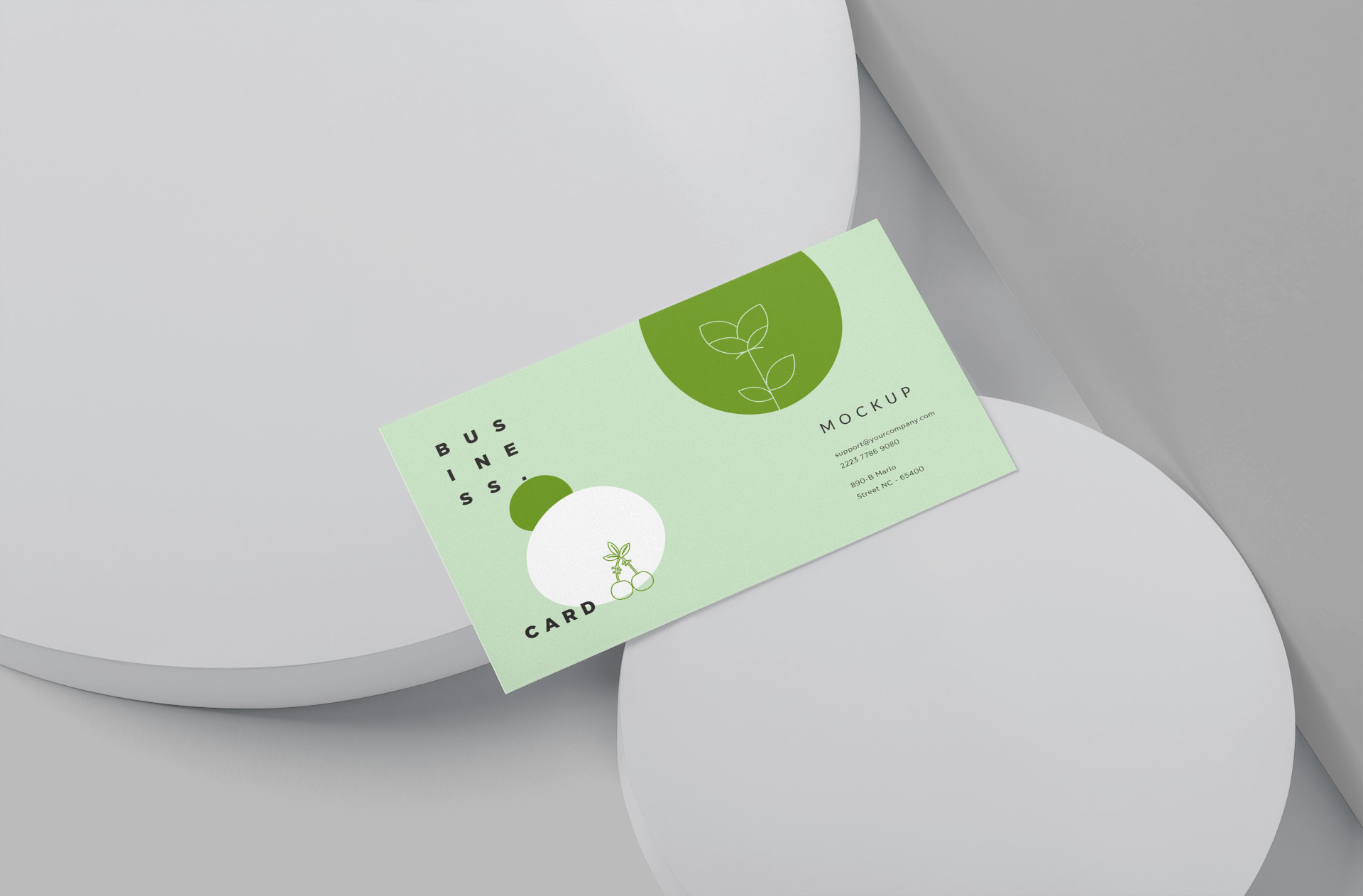 Photorealistic Business Card Mockup – Stylish Layout