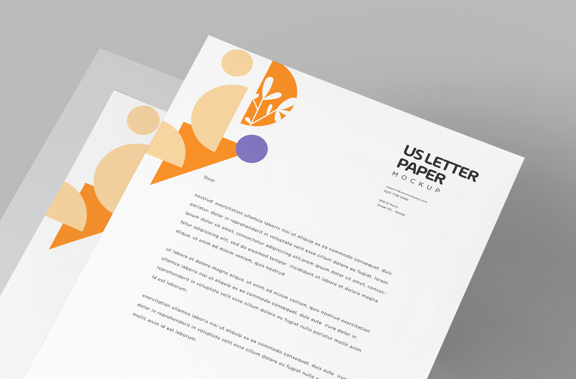 corporate stationery mockup