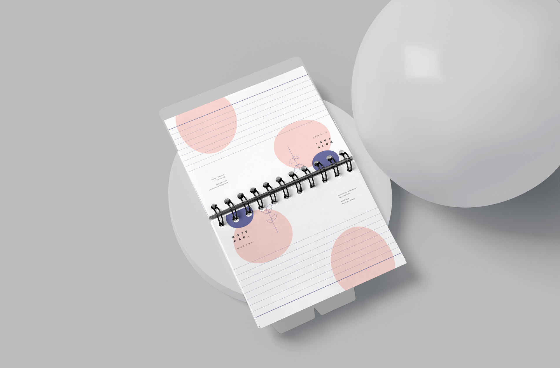 Photorealistic Office Notepad Mockup – Branding Pad
