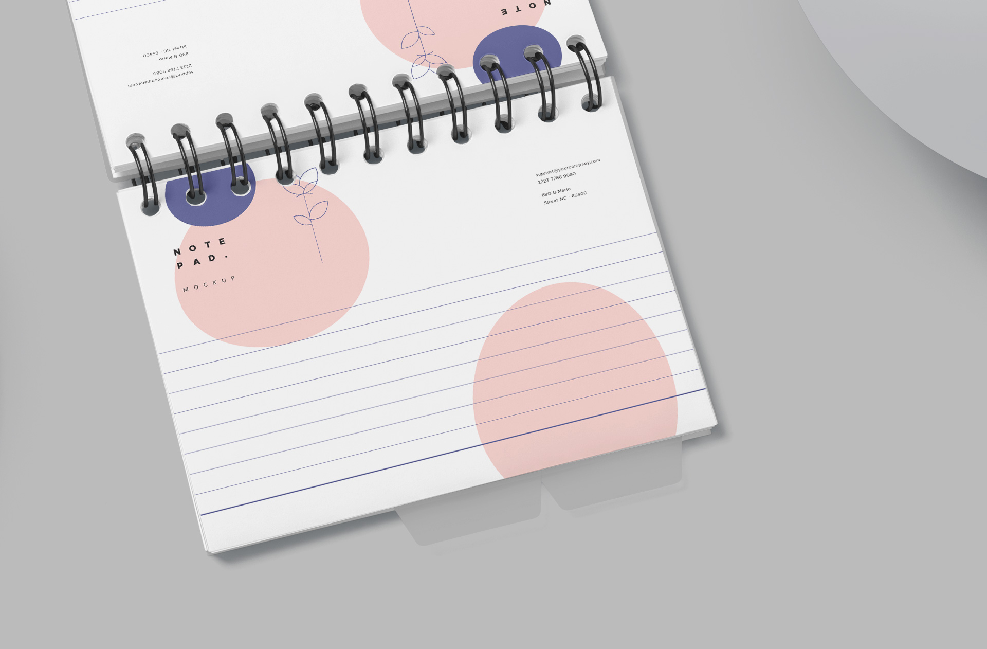 elegant company writing pad