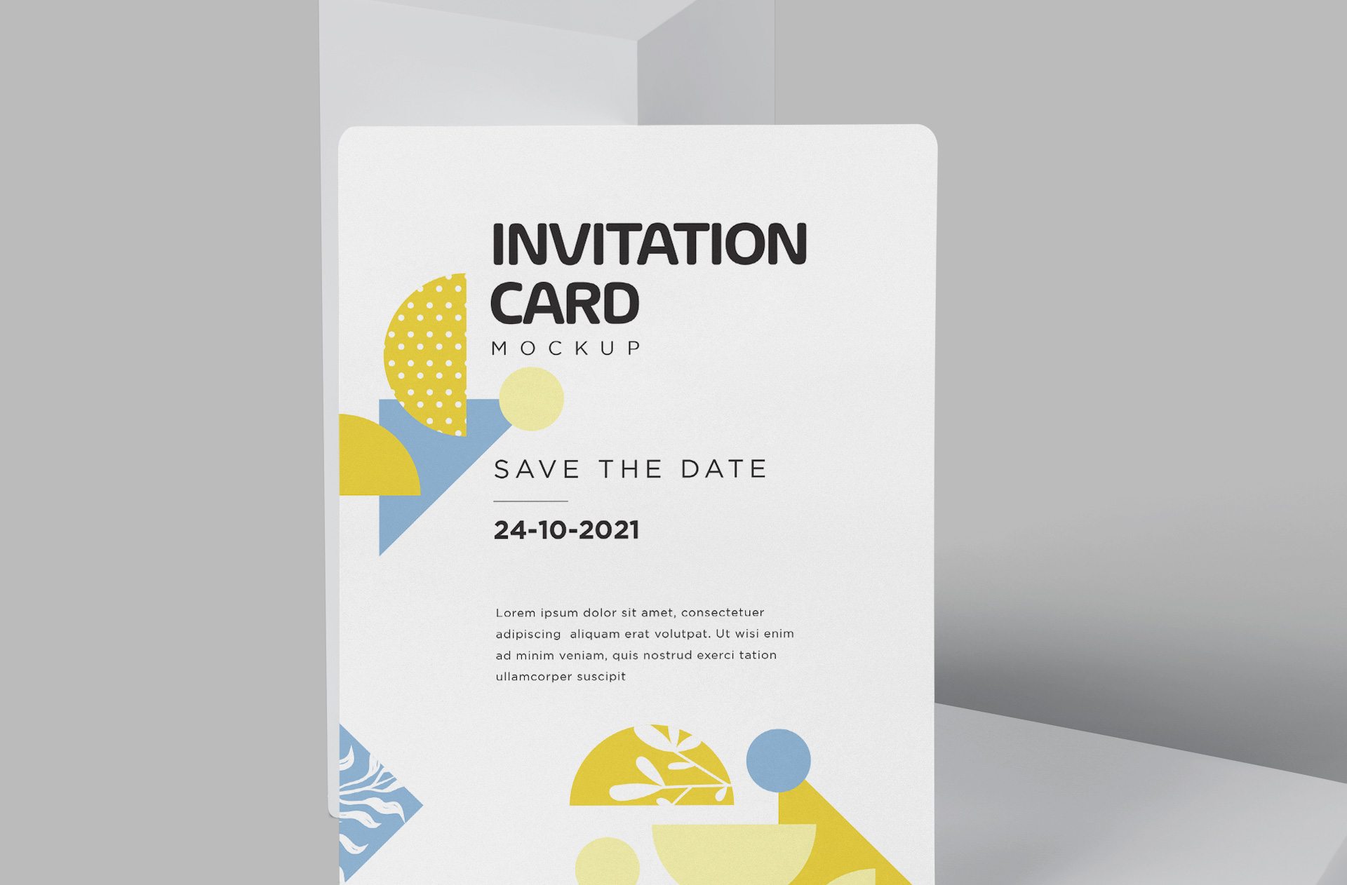 modern wedding invitation