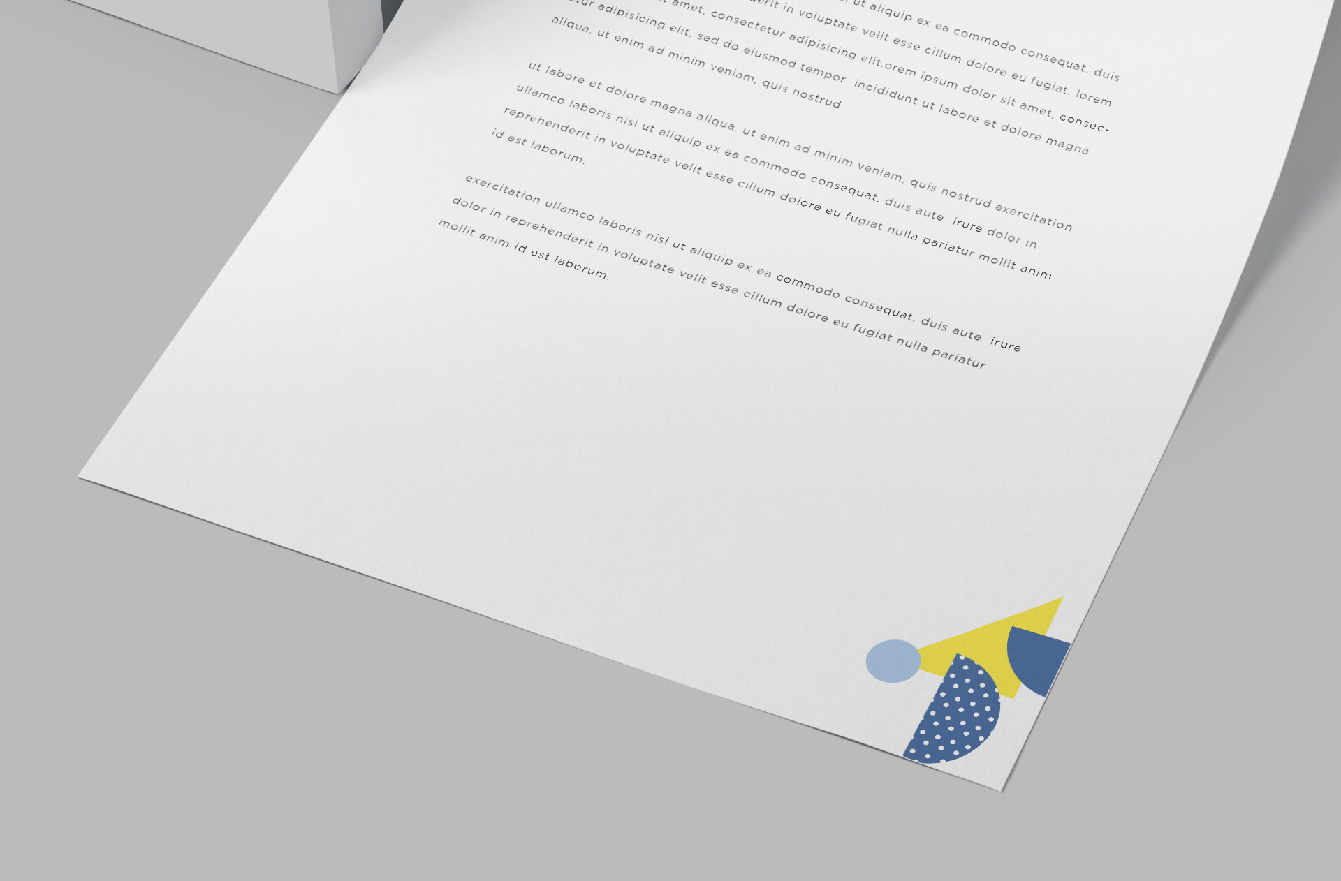 A4 paper mockup