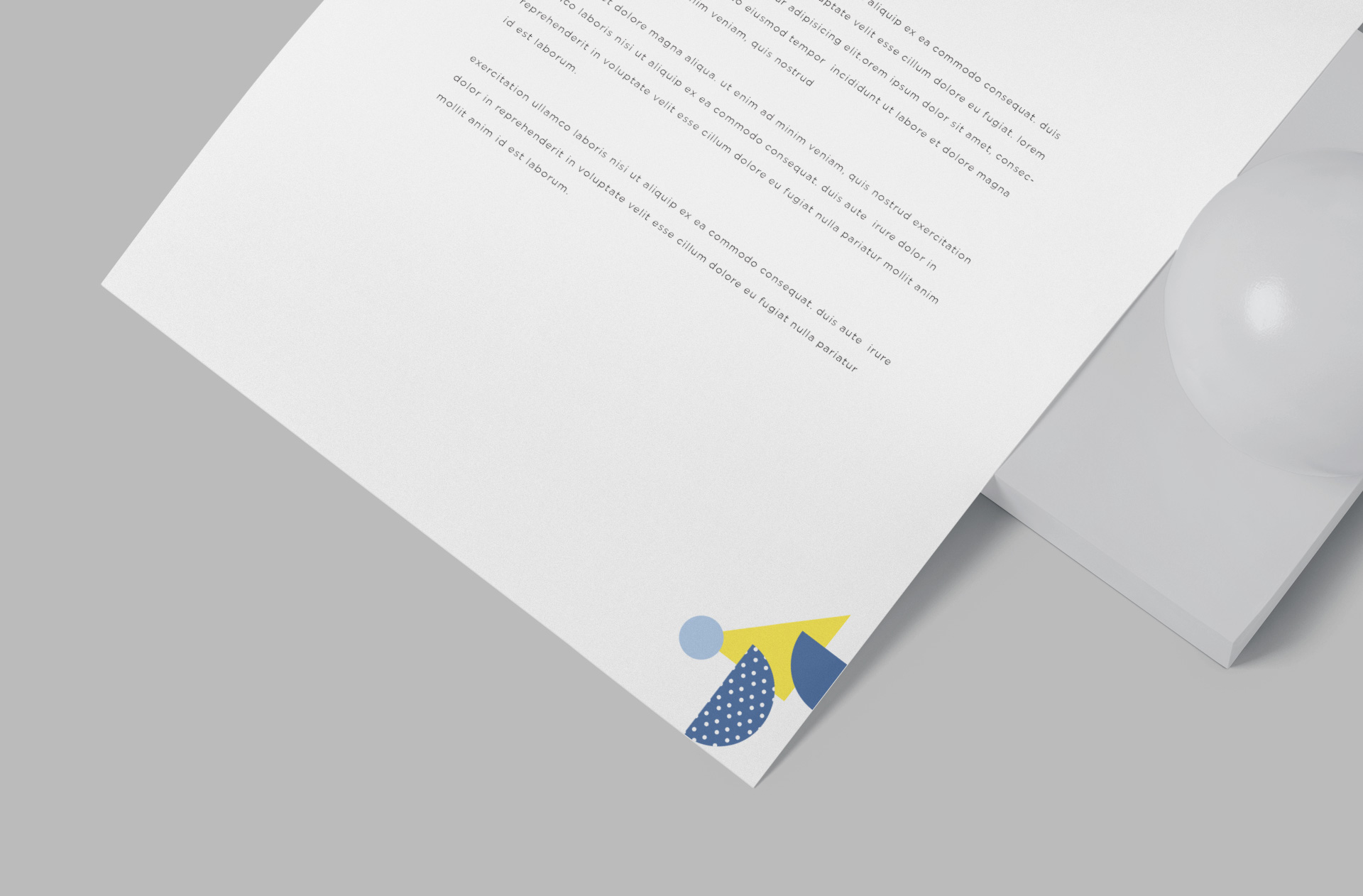 A4 letterhead mockup