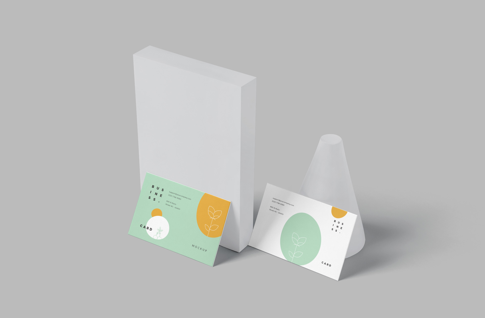Minimalist Business Card Mockup with Elegant Layout