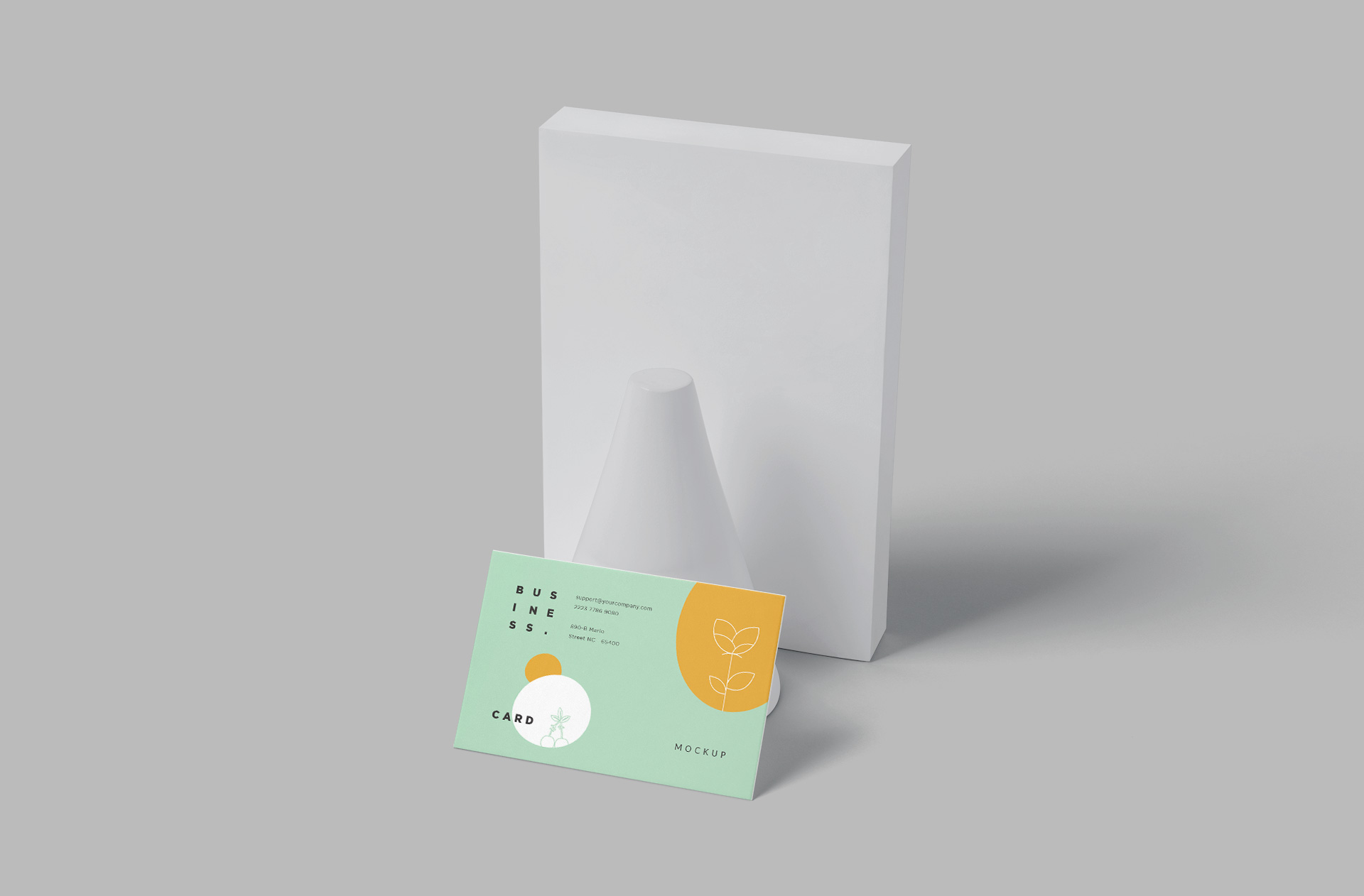 Professional Business Card Mockup with Realistic Effects