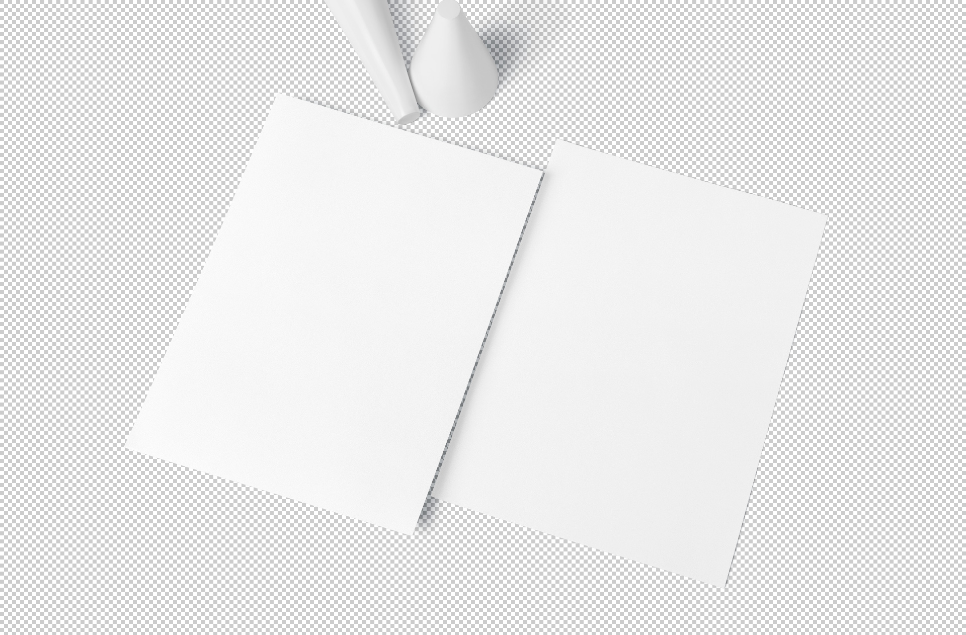 A4 paper mock-up