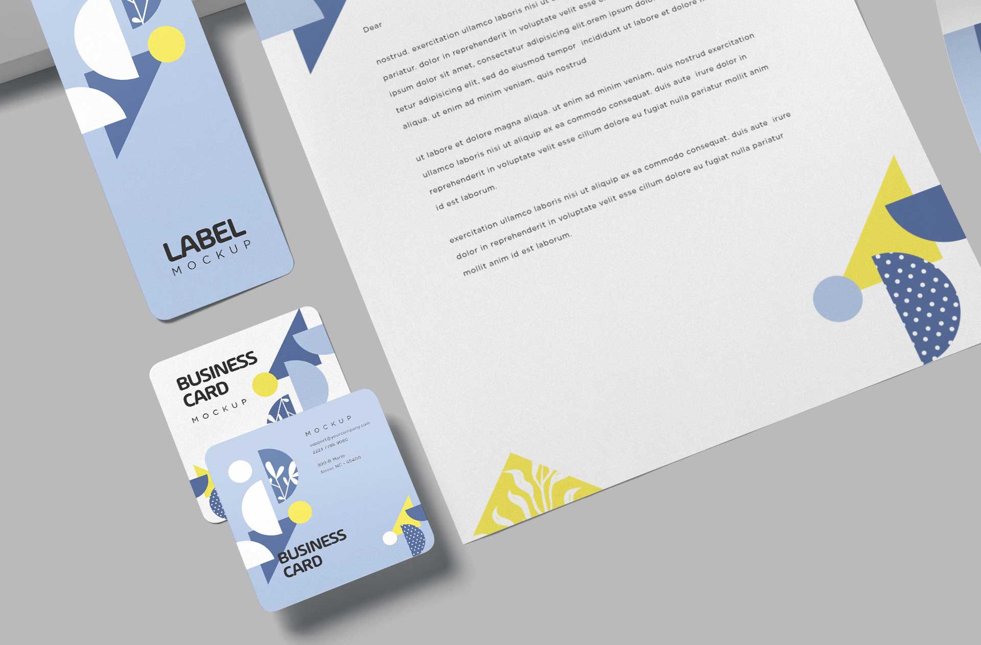 branding document mock-up