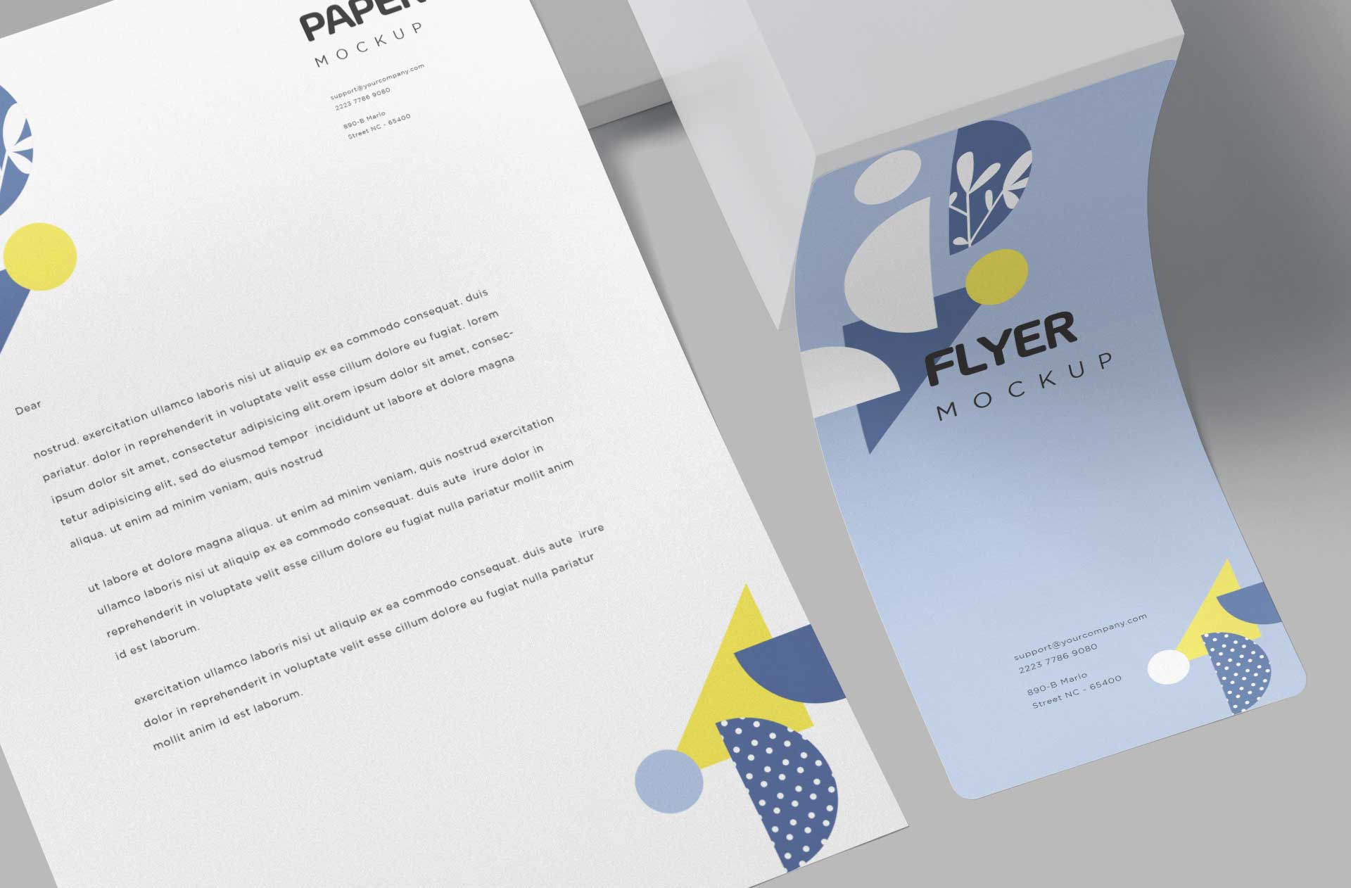 branding document mock-up