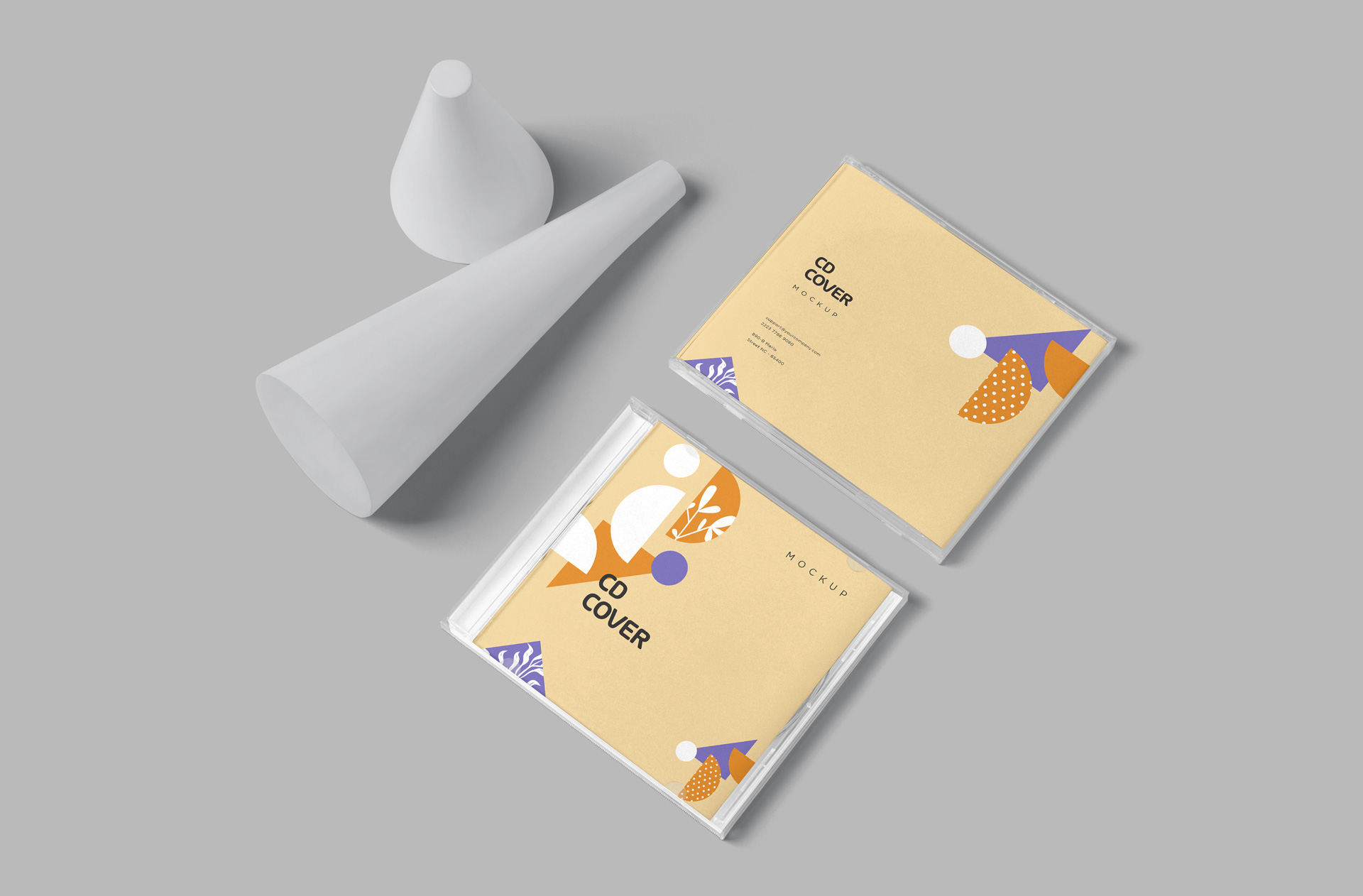 Premium Jewel Case Mockup for CD Cover Design