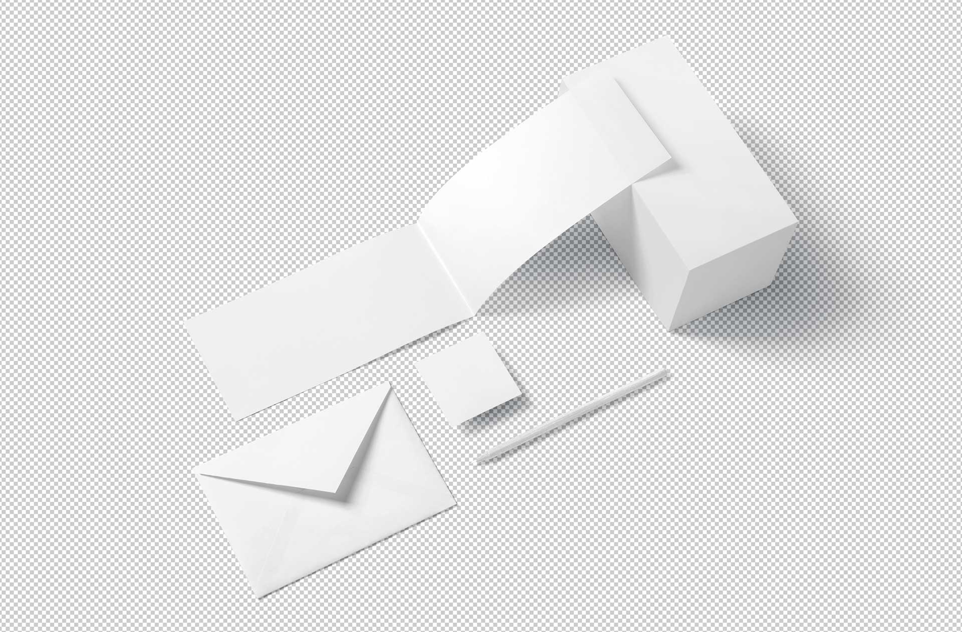 brochure with envelope