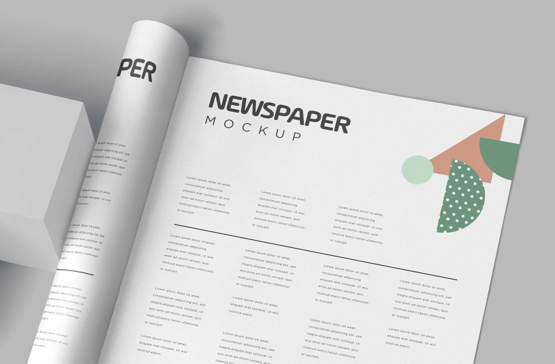 broadsheet mockup
