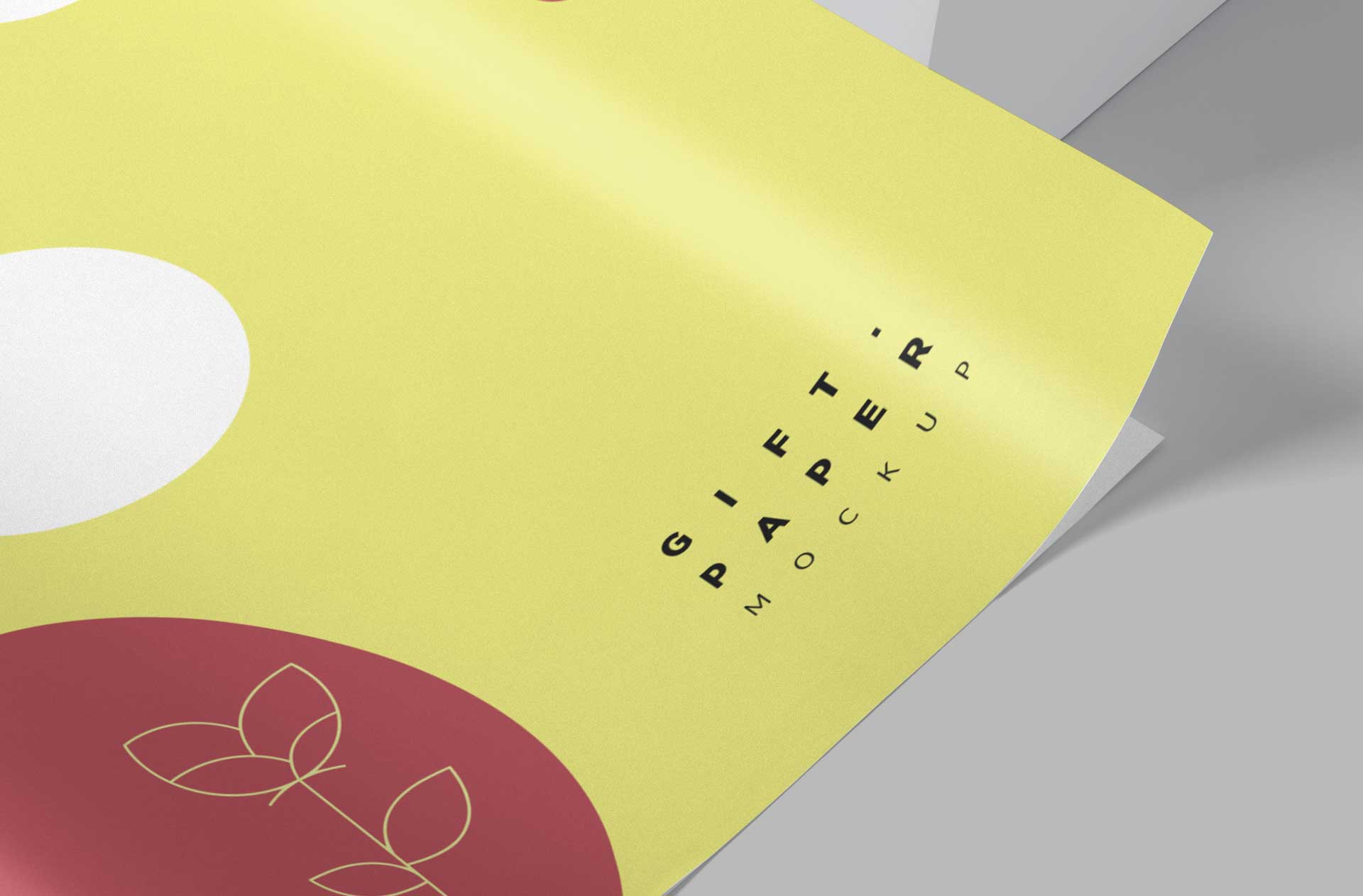 custom wrapping paper mockup