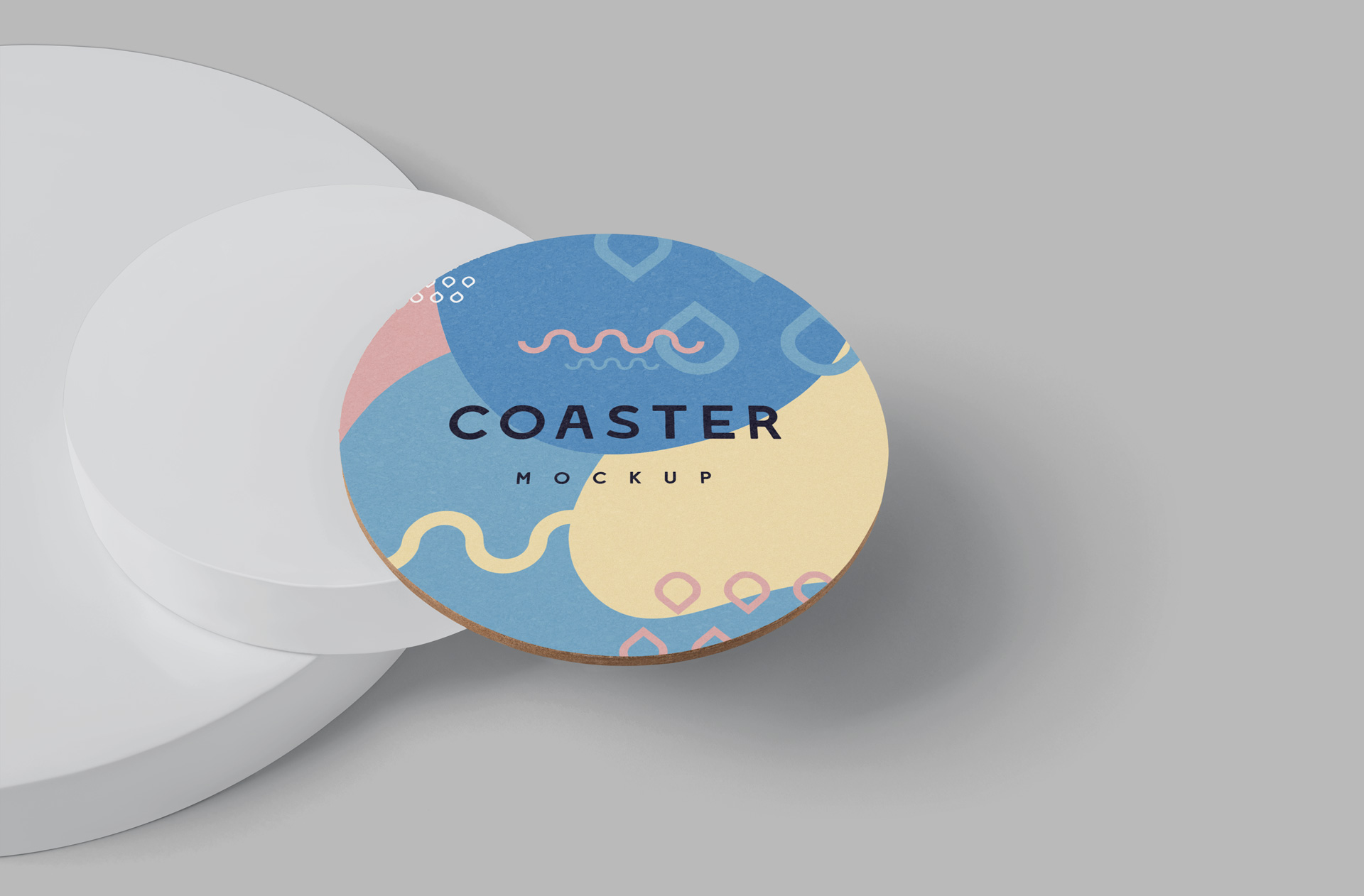 Realistic Drink Coaster Mockup – Custom Branding