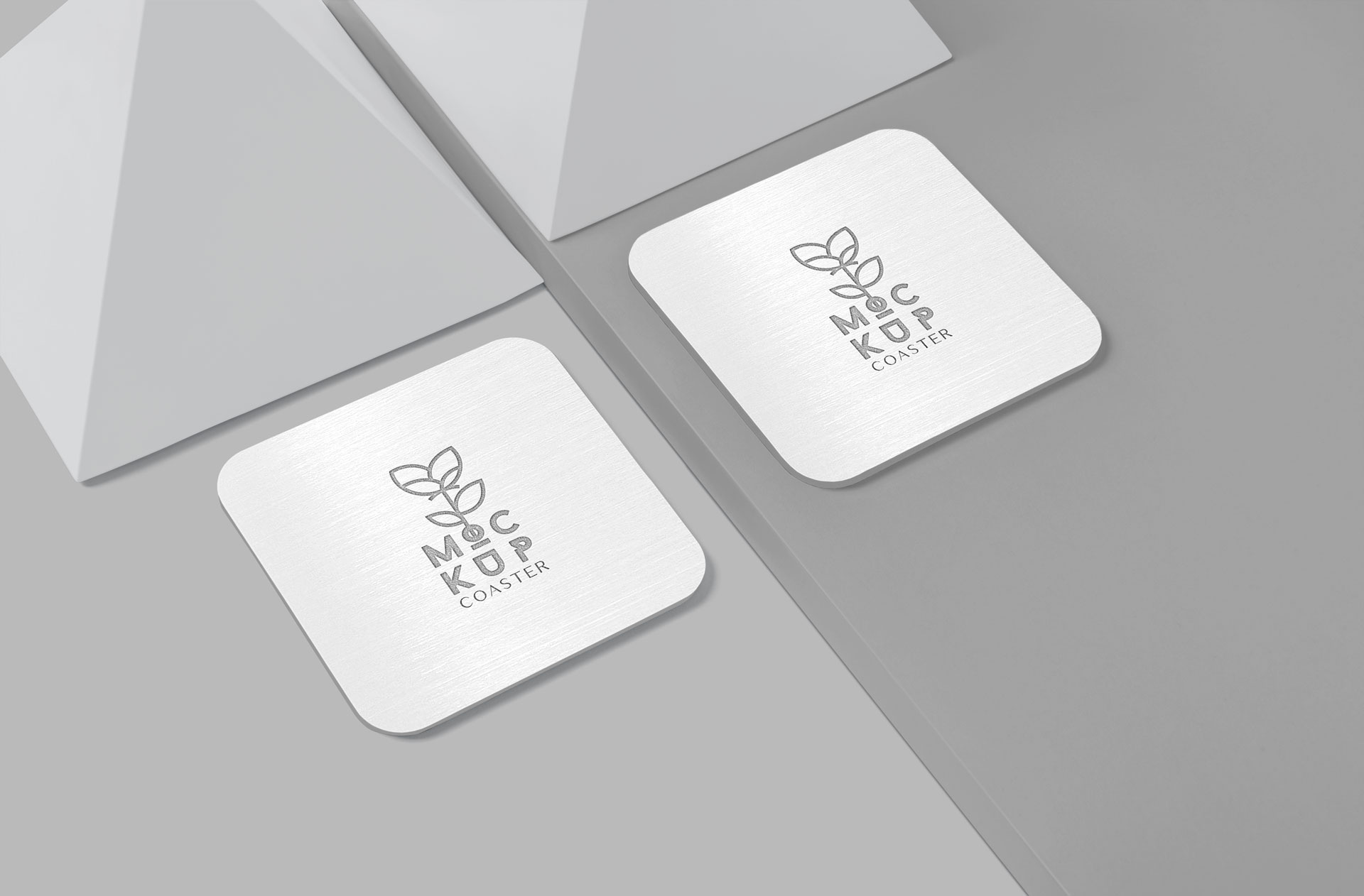 Elegant Metal Coaster Mockup – Customizable PSD