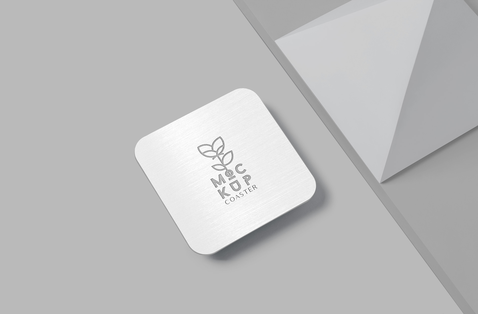 Realistic Steel Coaster Mockup – High-Quality Design