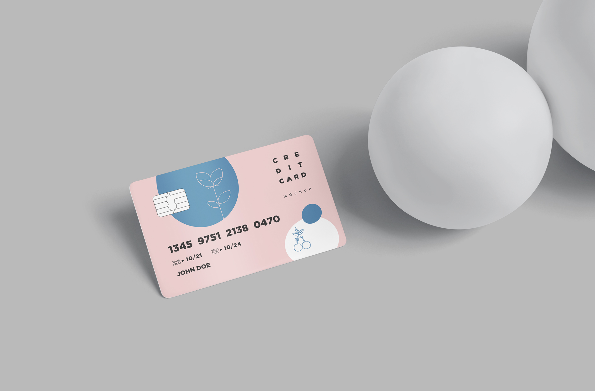 Realistic Credit Card Mockup – High-Quality PSD