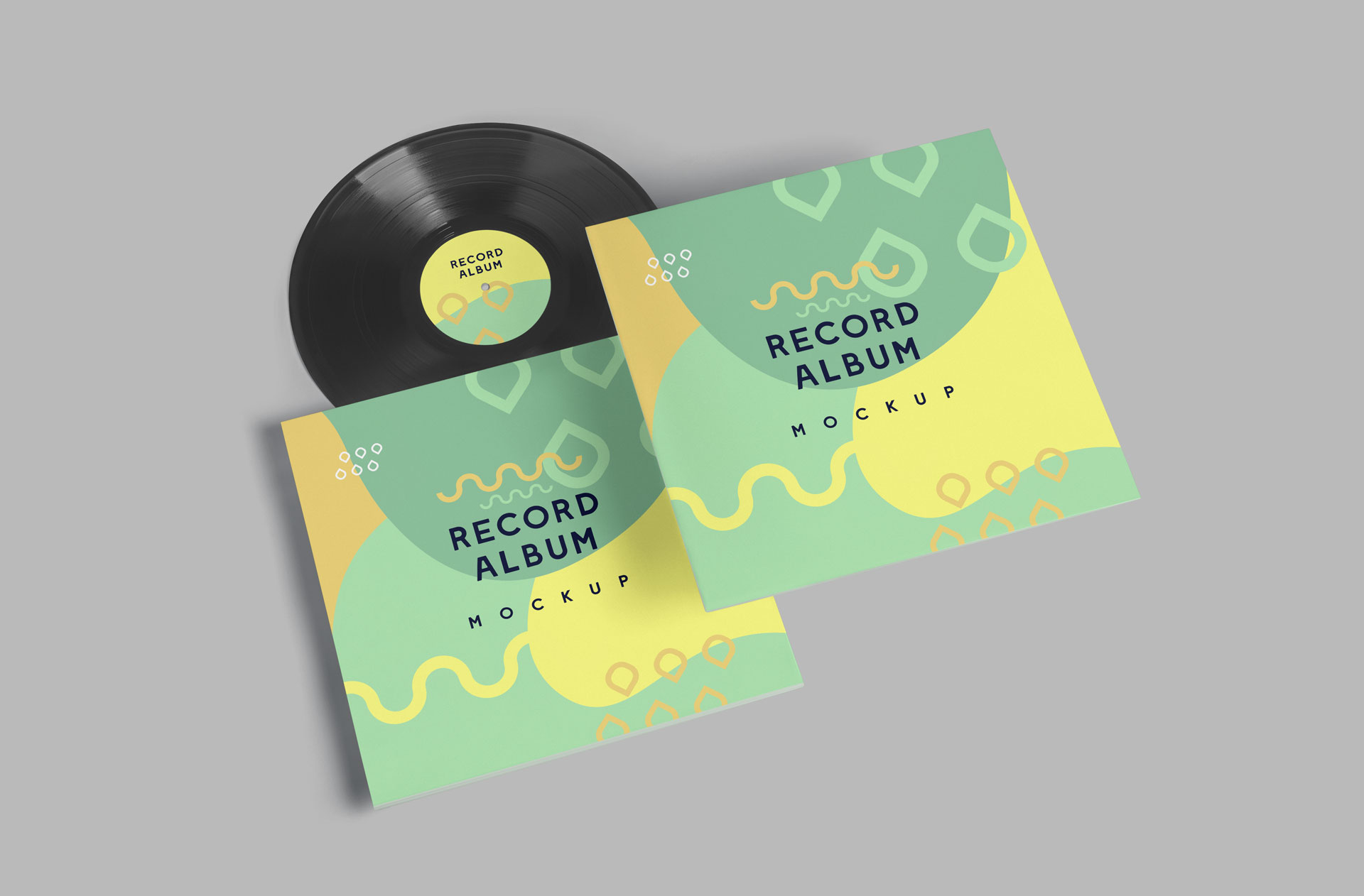 Realistic Record Sleeve Mockup – High-Quality Design