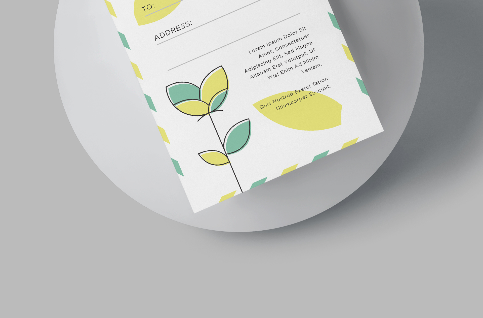 branding mailer PSD