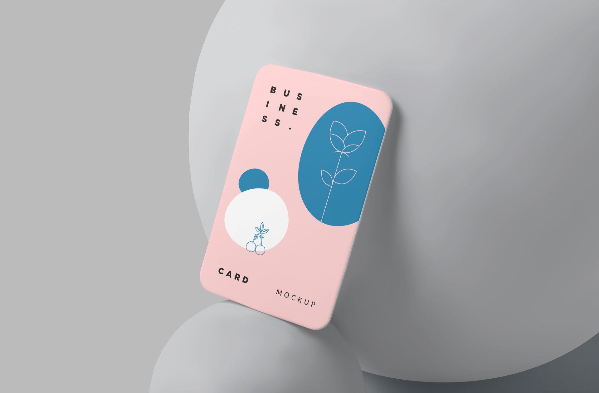 Professional Business Card Mockup with Modern Perspective