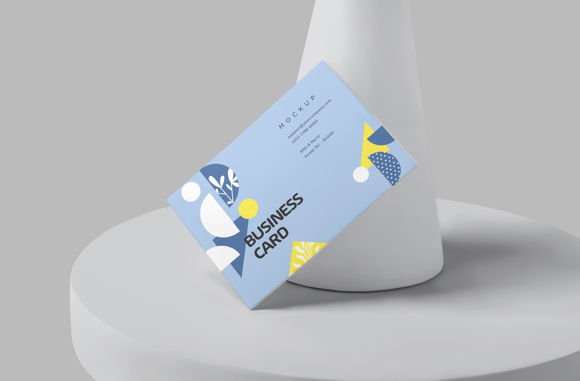 Modern Business Card Mockup with Stylish Layout
