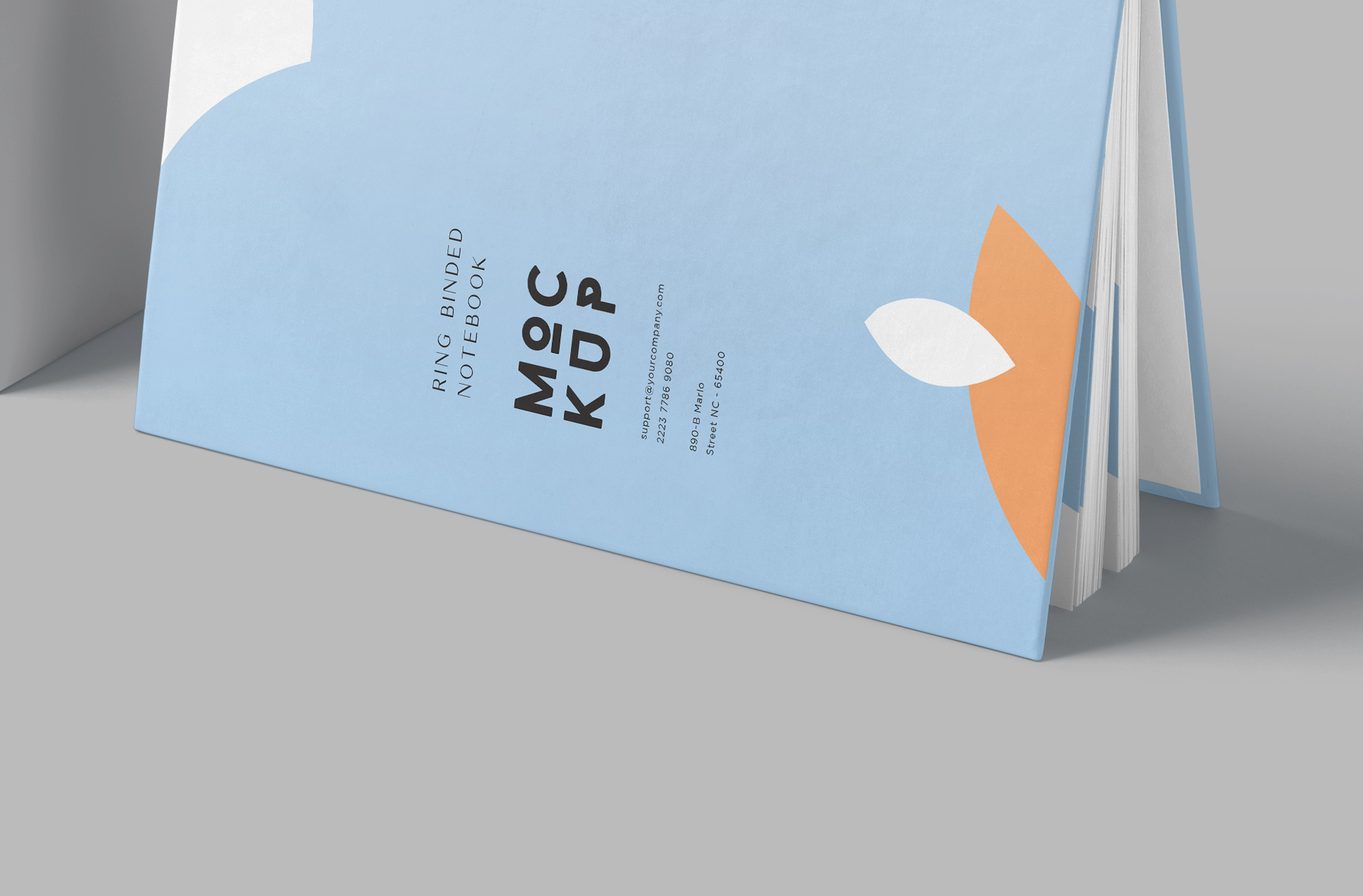 customizable sketchbook mockup